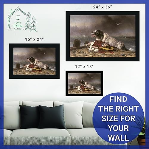 Miniatura 6 de Lost Cabin Saved por Edwin Henry Landseer  Impresión sin marco  Reproducción de pinturas de obras de arte finas  Póster enmarcado de decoración de
