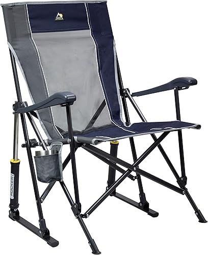 Miniatura 15 de GCI Outdoor Comfort Pro Mecedora para Acampar Mecedora portátil plegable con reposabrazos duraderos y portavasos — Té dulce