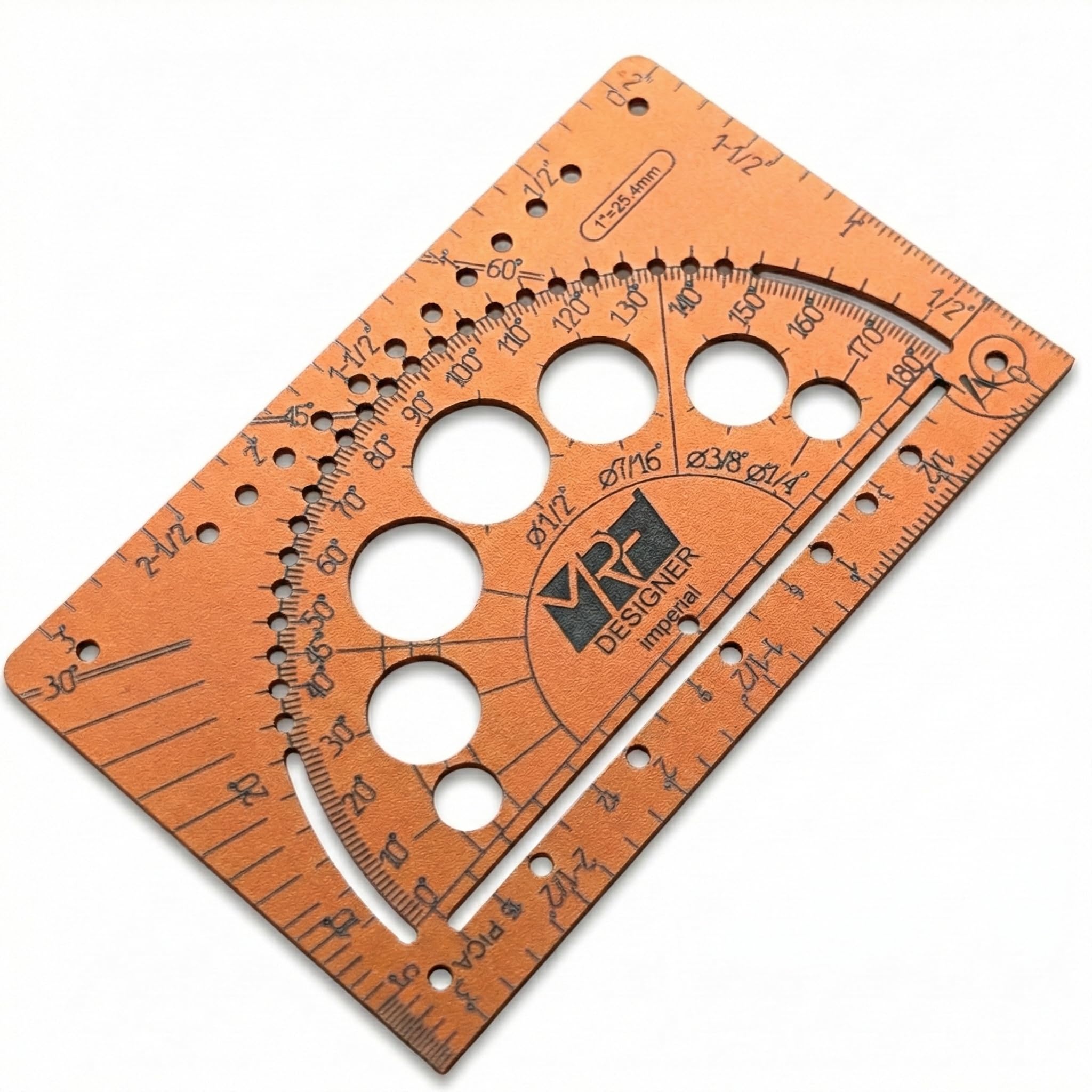 MRF Card Multitools Designer – 15-in-1 Metal Sketching Toolcard – Compact Aluminium Multi-Tool Ruler for Architects, Engineers & Creatives – Fits in Wallet – Dual Scale