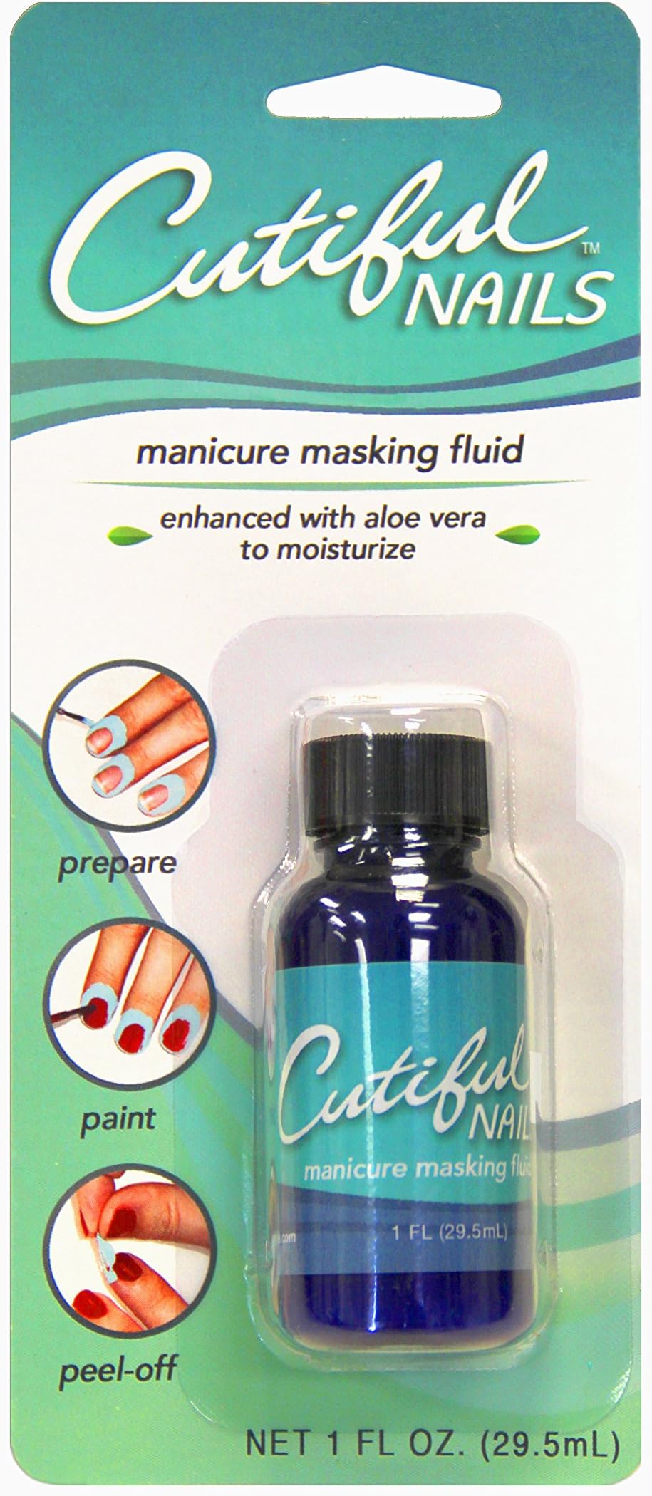 Professional Manicure Masking Fluid with Aloe, No More Messy Nail Polish, Liquid Tape
