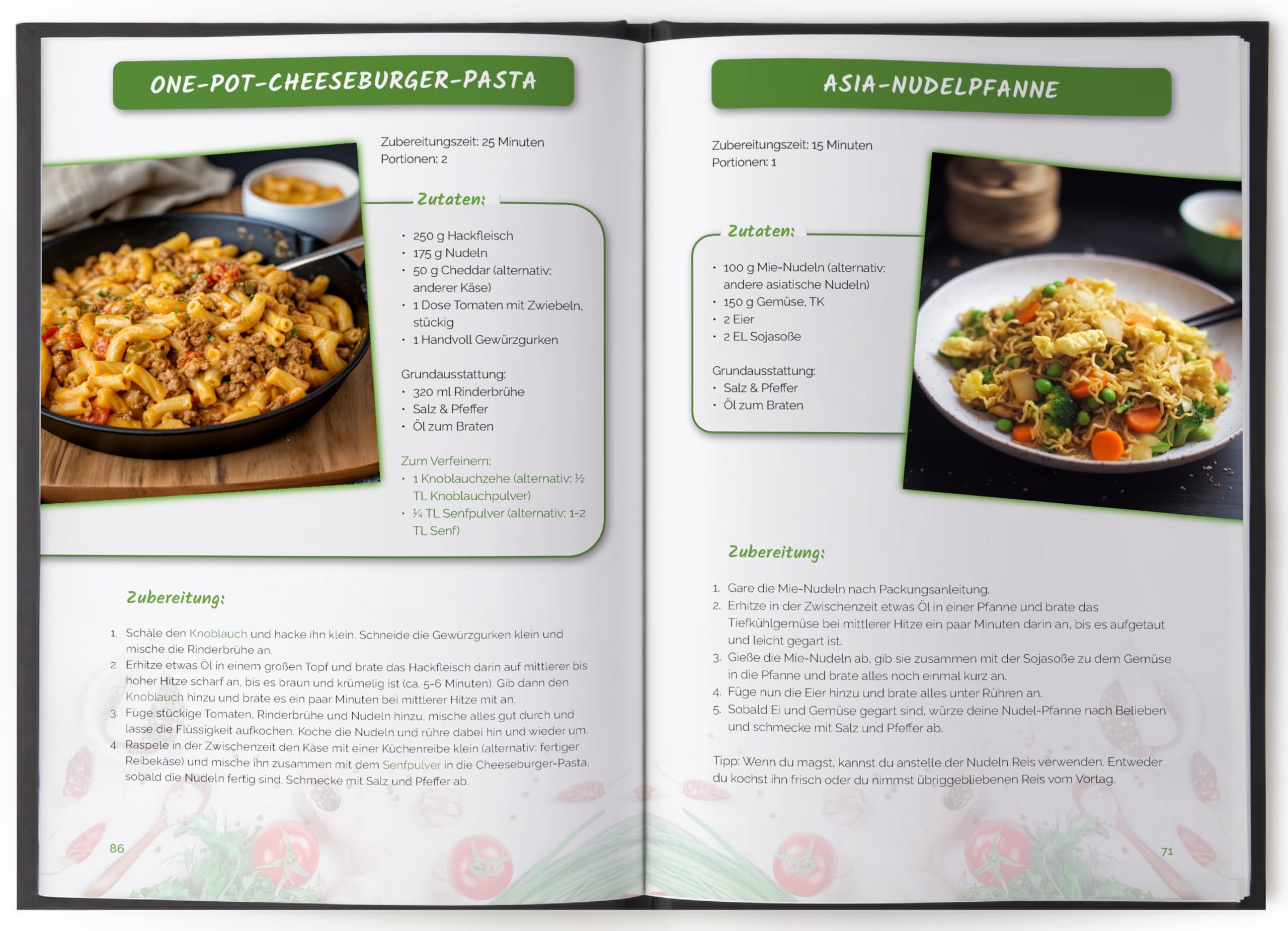 Kochbuch für Teenager – 5 Zutaten: alle Rezepte inkl. Farbfotos – Minimaler Aufwand, maximaler Geschmack
