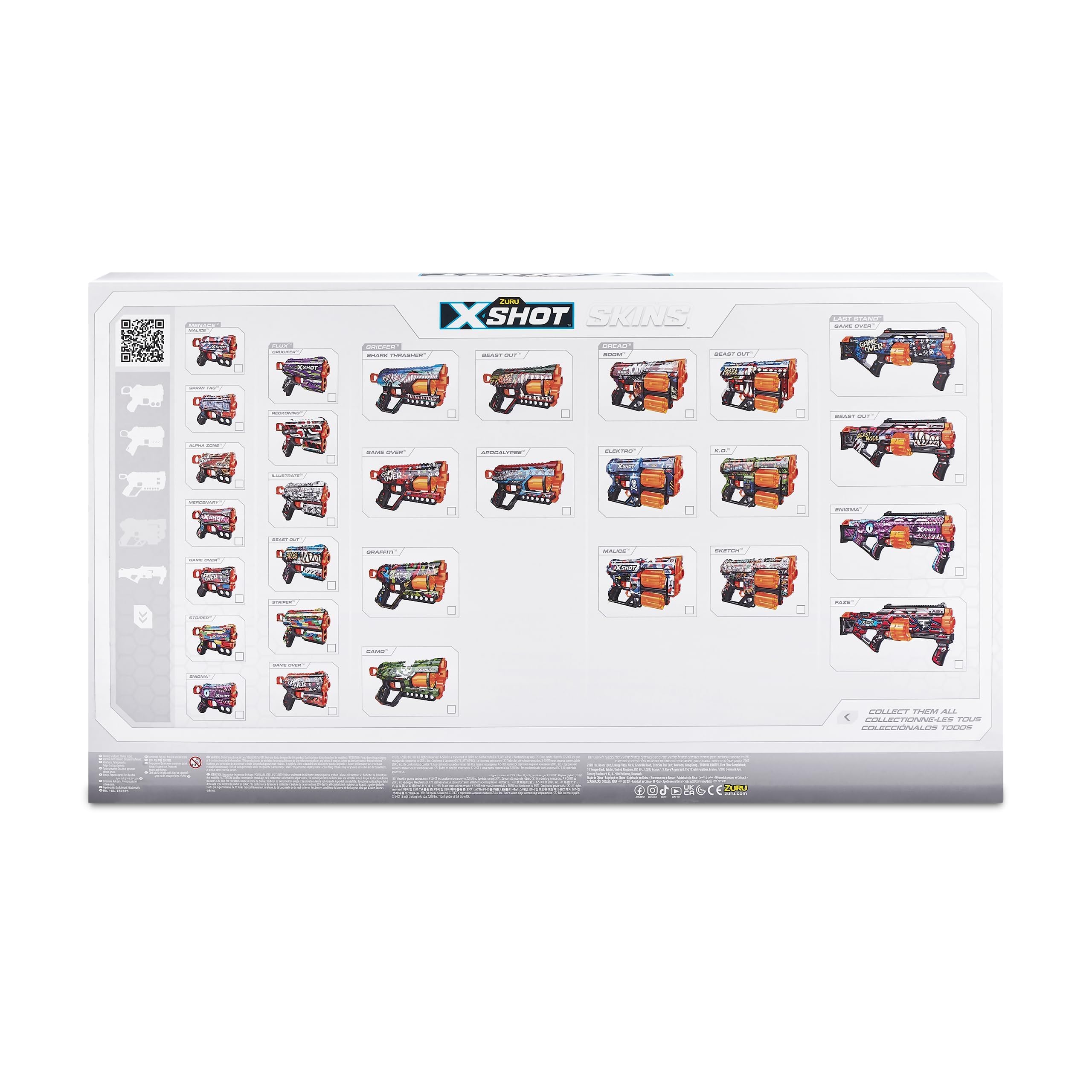 XSHOT Last Stand, Griefer, Flux & Menace Blaster Toy Combo Pack 0f