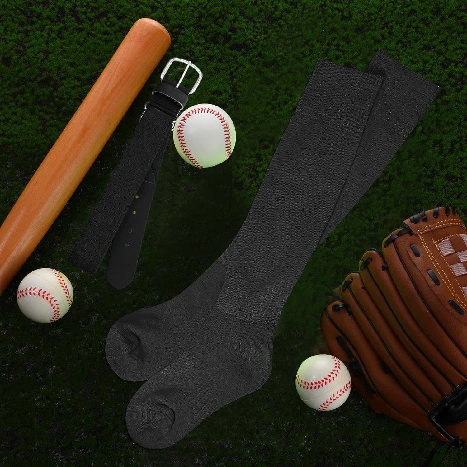 Zhanmai Baseball Belt and Socks Combo Adjustable Softball Socks and Belt Elastic for Youth Boys Girls, Adult - Image 7