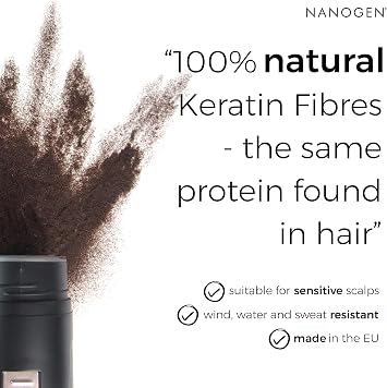 Nanogen Hair Fibres Light Brown, Root Touch Up, 15g
