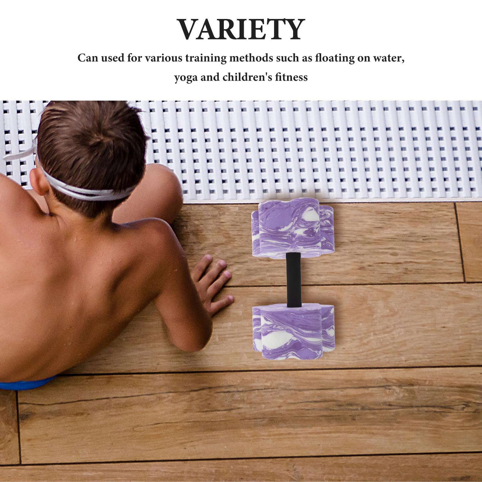 Manubri Galleggianti in Eva 2 Pezzi per Fitness Acquatico e Yoga, Attrezzatura Piscina per Allenamenti in Acqua Maniglia Ergonomica