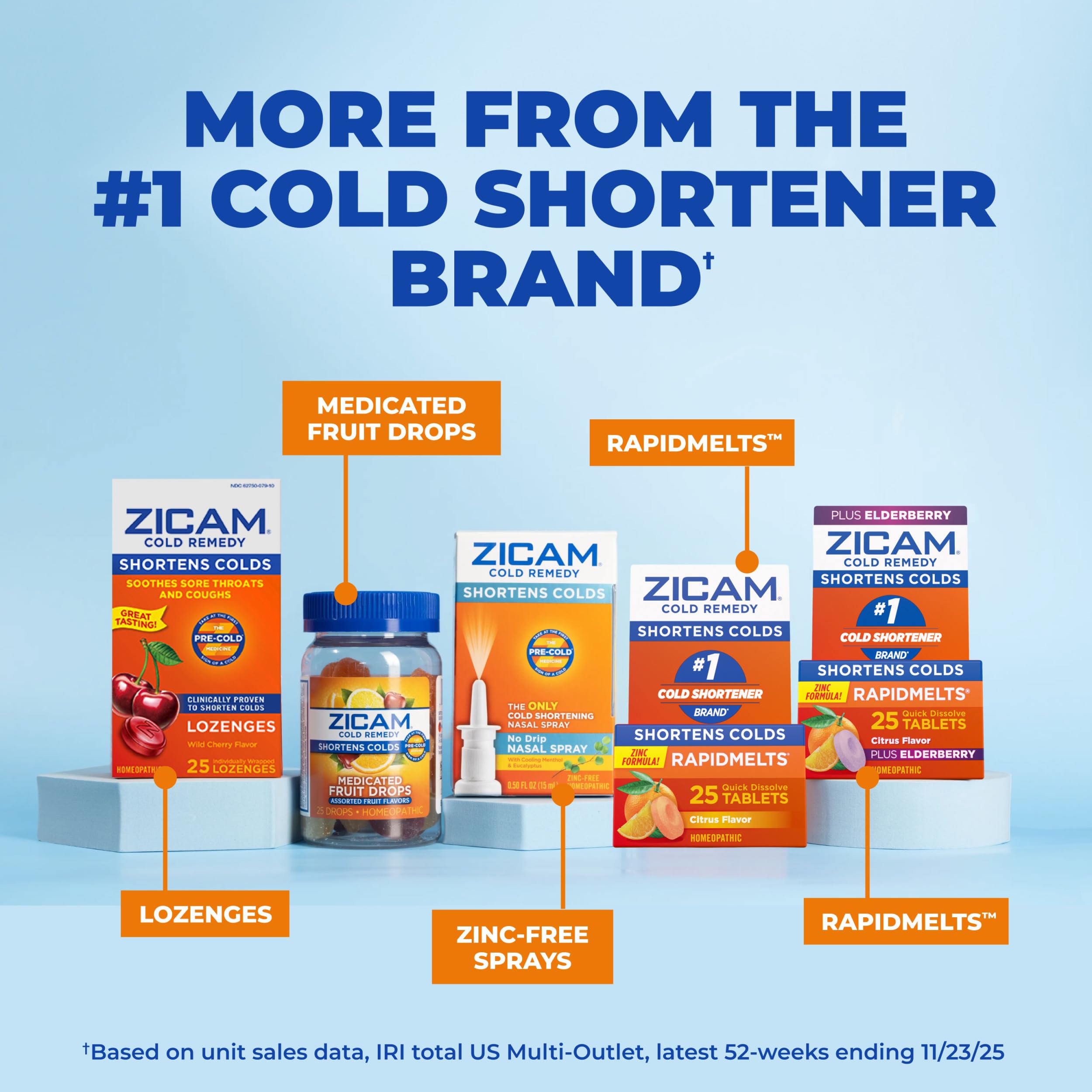 Zicam Cold Remedy RapidMelts Plus Elderberry, Elderberry Citrus, 25 Count — Amazon image 9