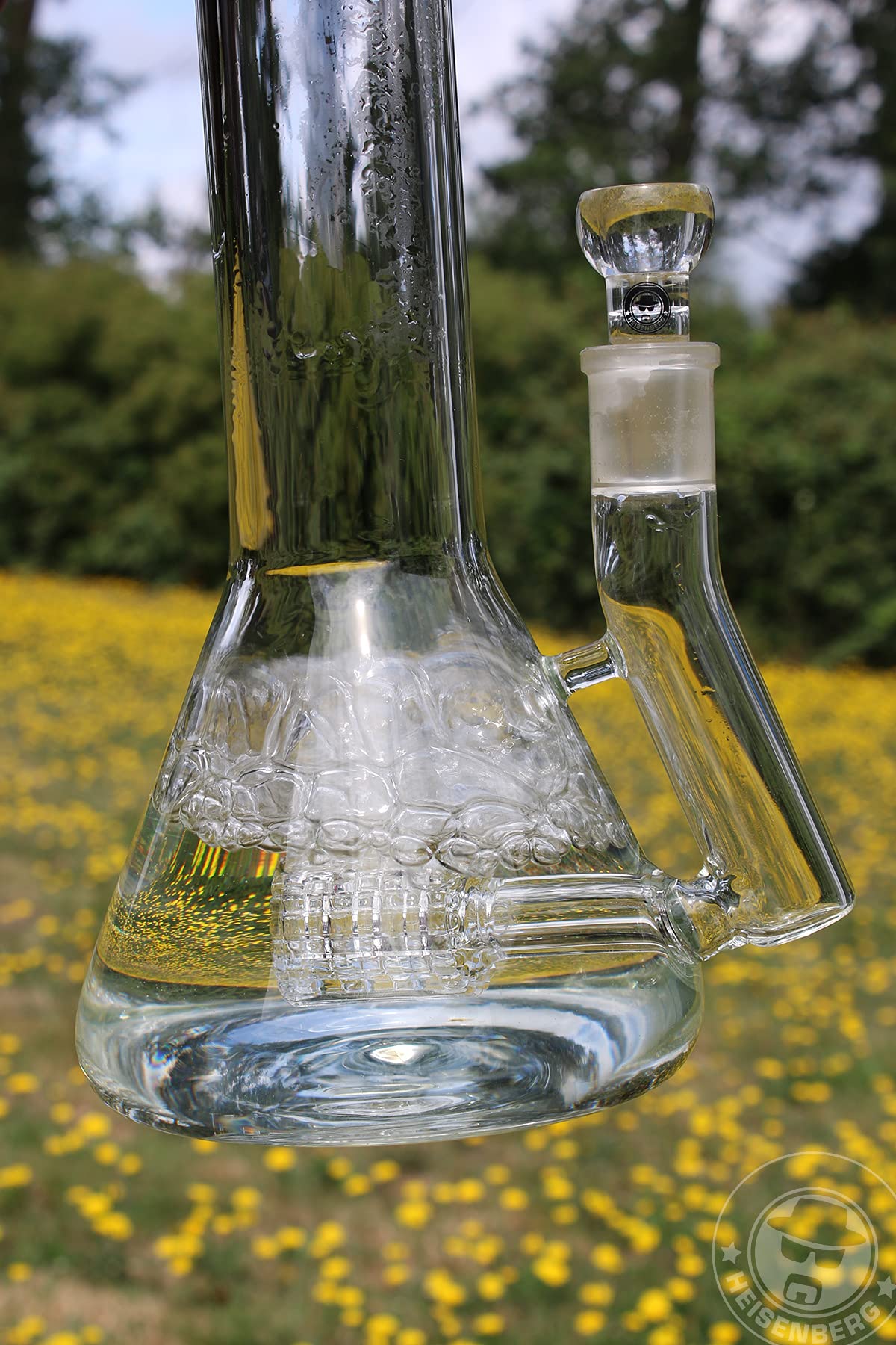 Heisenberg Glasbong Beaker Bubble Matrix 50cm Perkulator Wasserpfeife