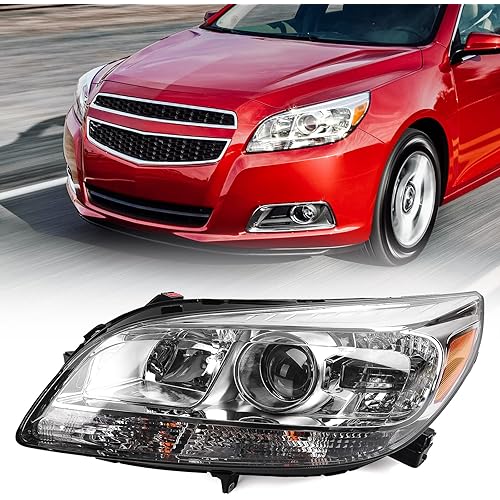 for Chevy Malibu 2013 2014 2015 Headlight Assembly 2016 Malibu Limited Head Light Replacement Halogen Headlamp Left Driver Side 23294938
