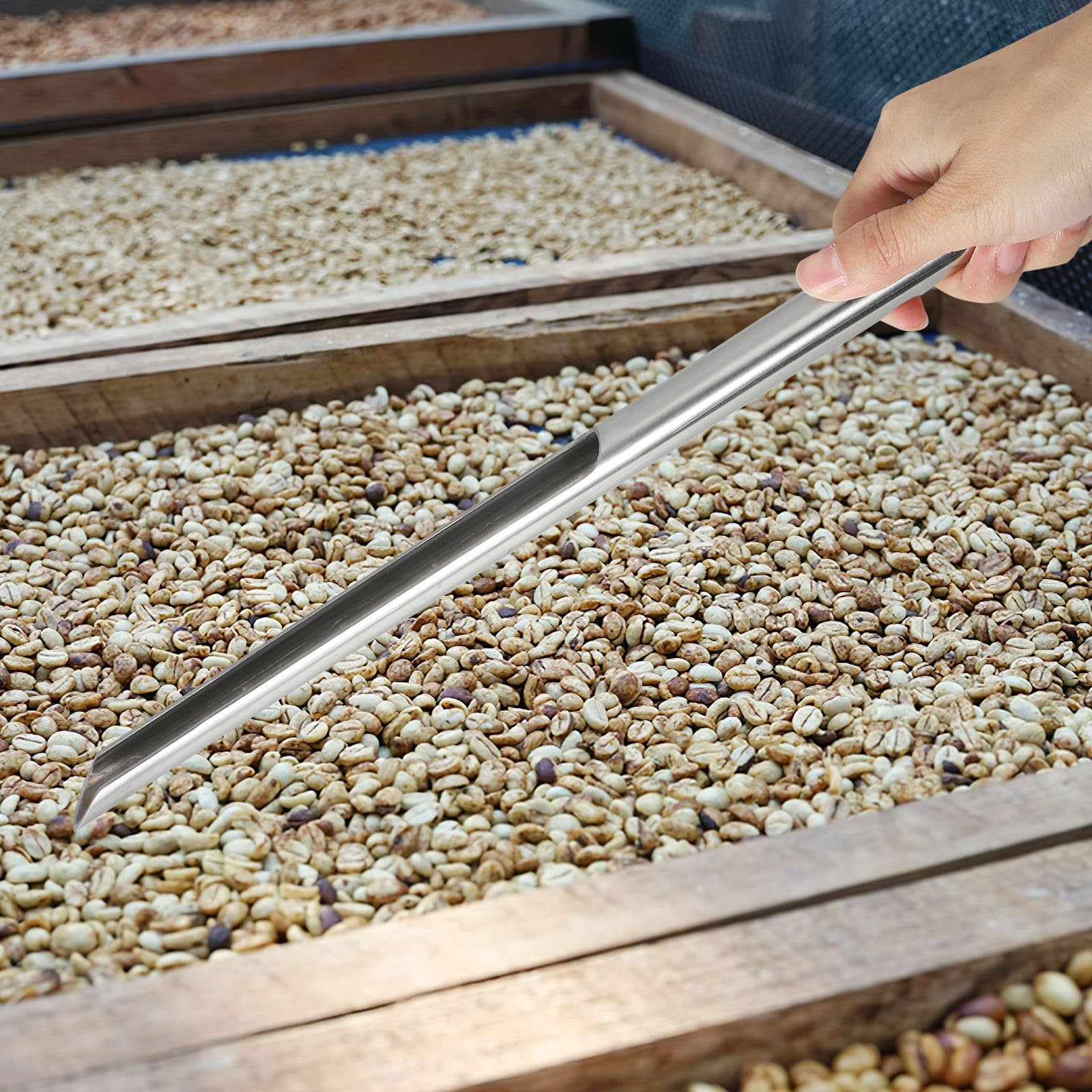 Muestreador Agrícola Tubo Grueso de Acero Inoxidable, para Cereal y Maíz