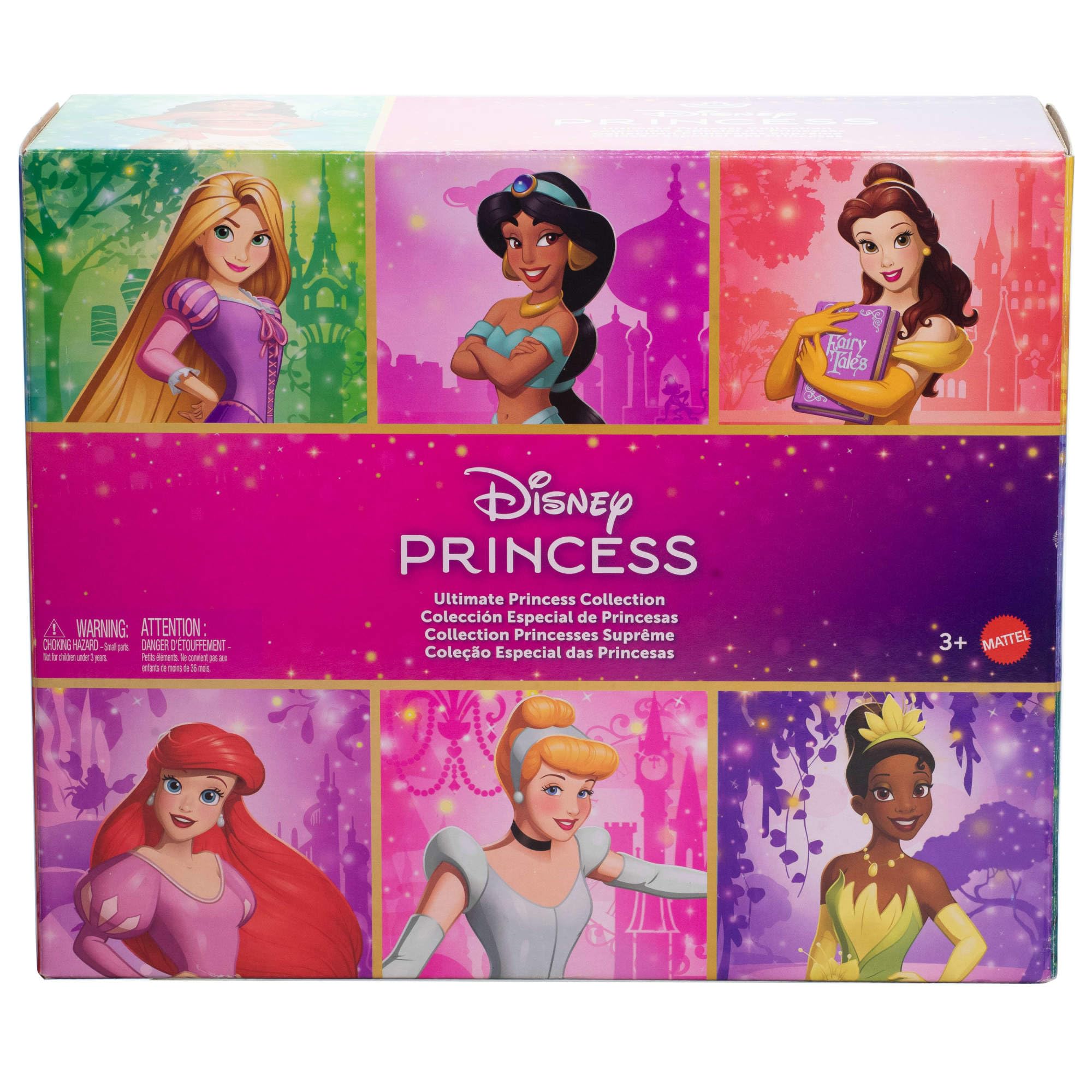 Mattel Disney Princess - Collezione Principesse, set da collezionare con 13 bambole snodate alla moda, abiti e accessori scintillanti ispirati ai film Disney, 3+ anni, JFC43