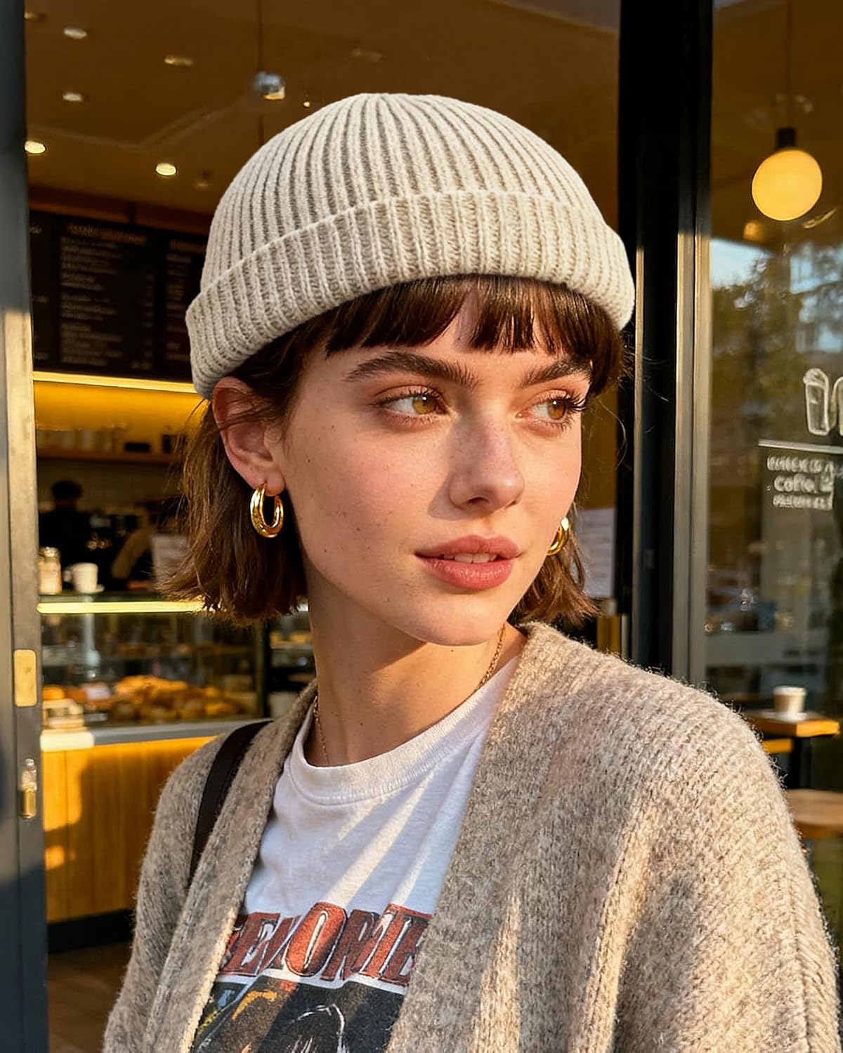 Croogo Fisherman Beanies for Men Women Brimless Docker Hat Winter Watch Cap Sailor Leon Hat Rolled Cuff Harbour Hats - Image 2