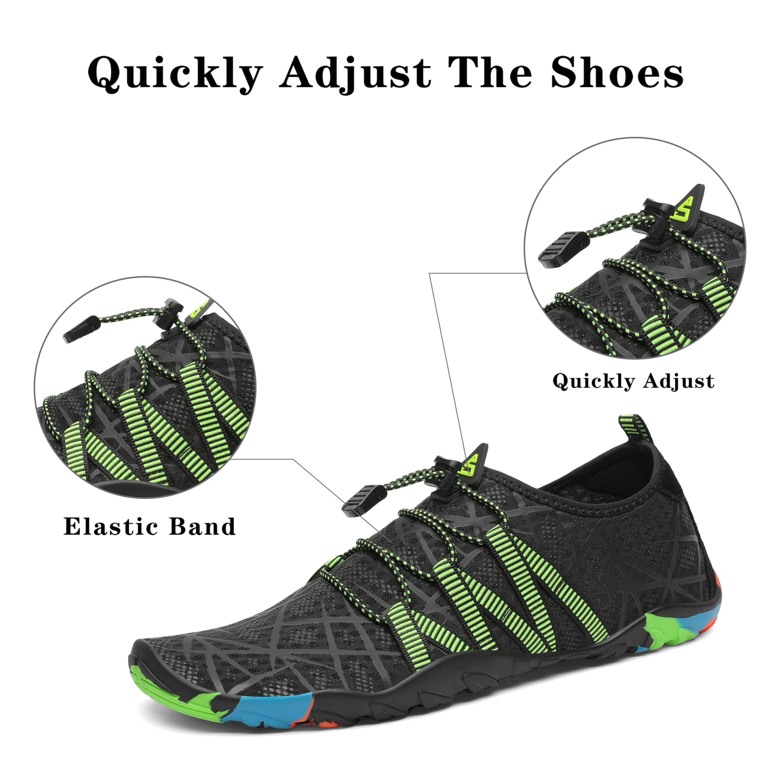SAGUARO Zapatillas de Agua para Hombre Mujer Secado Rápido Escarpines Transpirable Antideslizantes Zapatos de Playa, GR.35-48