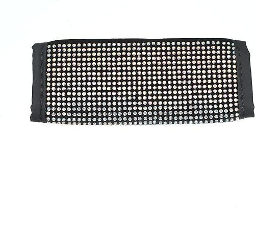 Miniatura 7 de Juego completo de fundas de asiento de automóvil con diamantes de imitación para volante, cubierta con purpurina para consola central, accesorios de