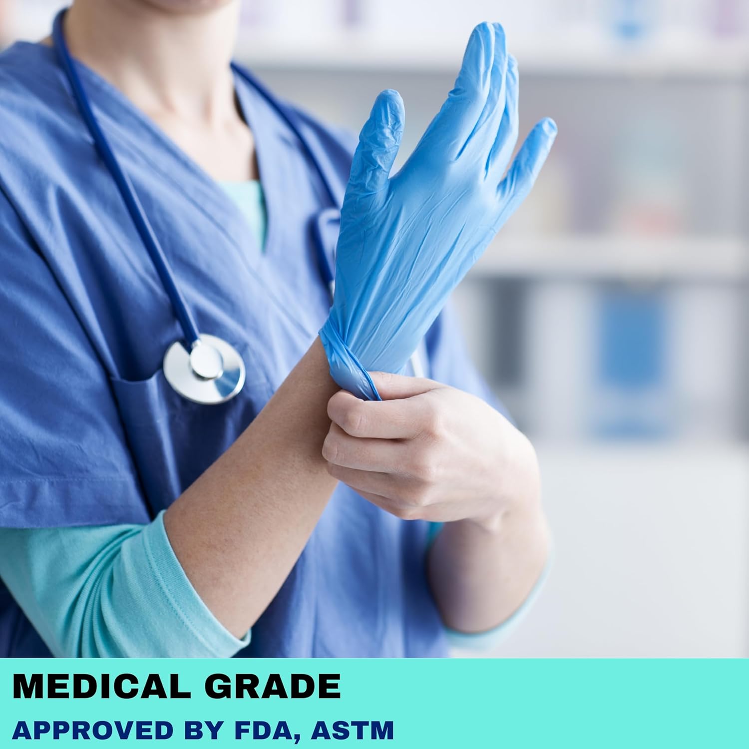 Nitrile Exam medical Gloves,Powder & Latex Free, Chemo, Fentanyl- 3-6 mil - medical, hospital, box/case bulk