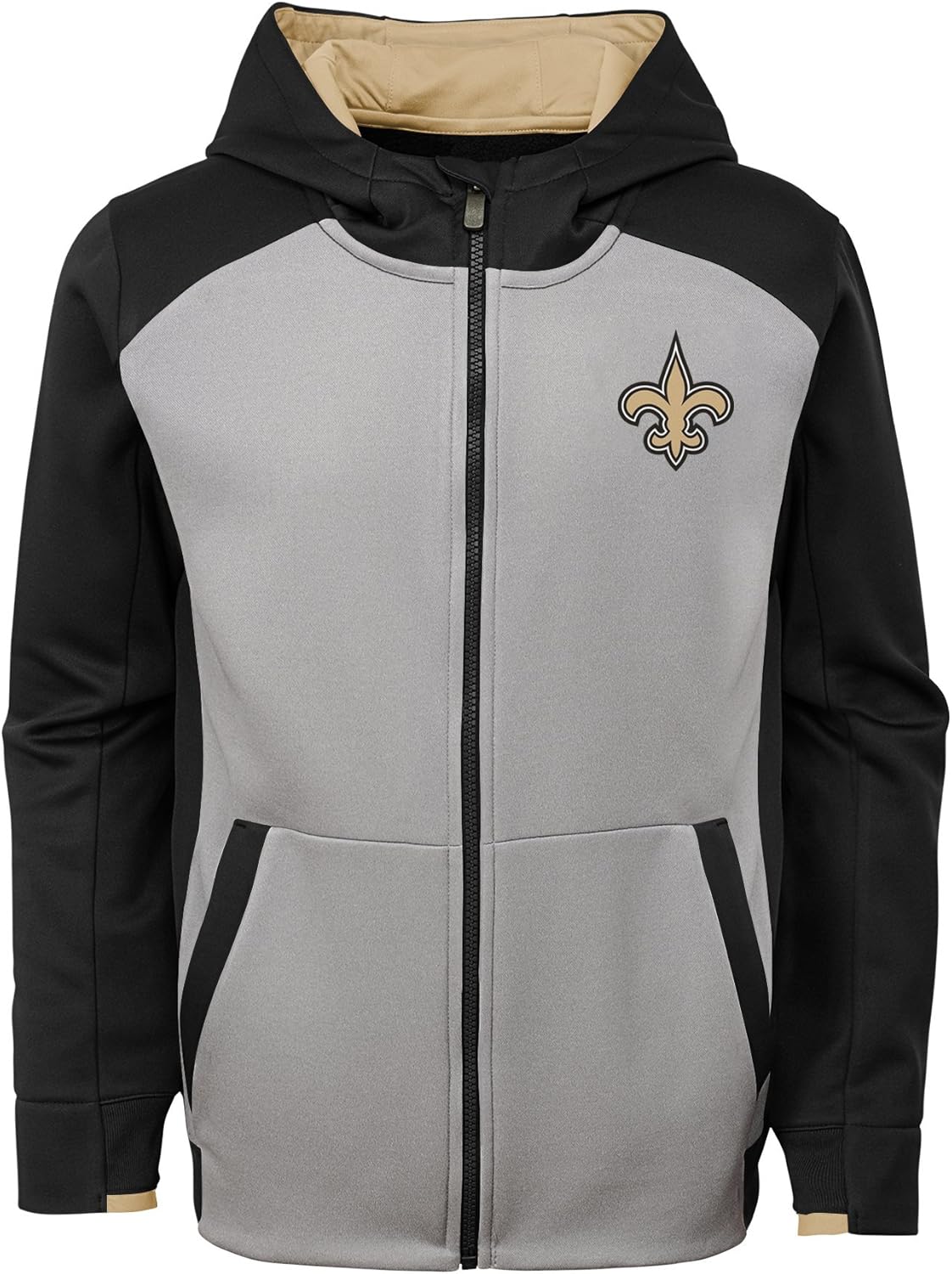 Outerstuff NFL 4-7 Kids & Youth Boys "Hi Tech" Performance Full Zip Hoodie