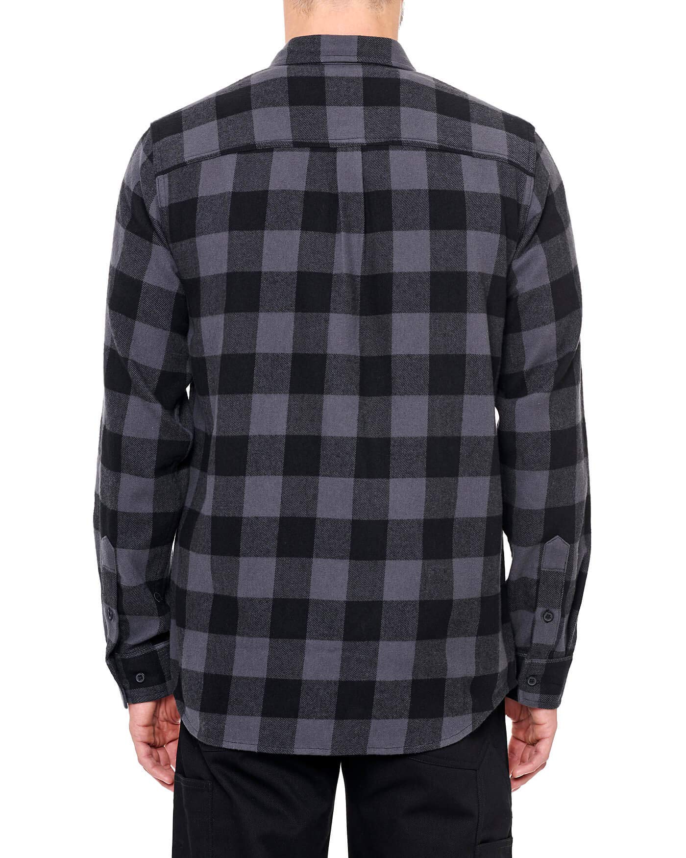 DePalma Buffalo Chemise en flanelle style urbain - Gris - Small