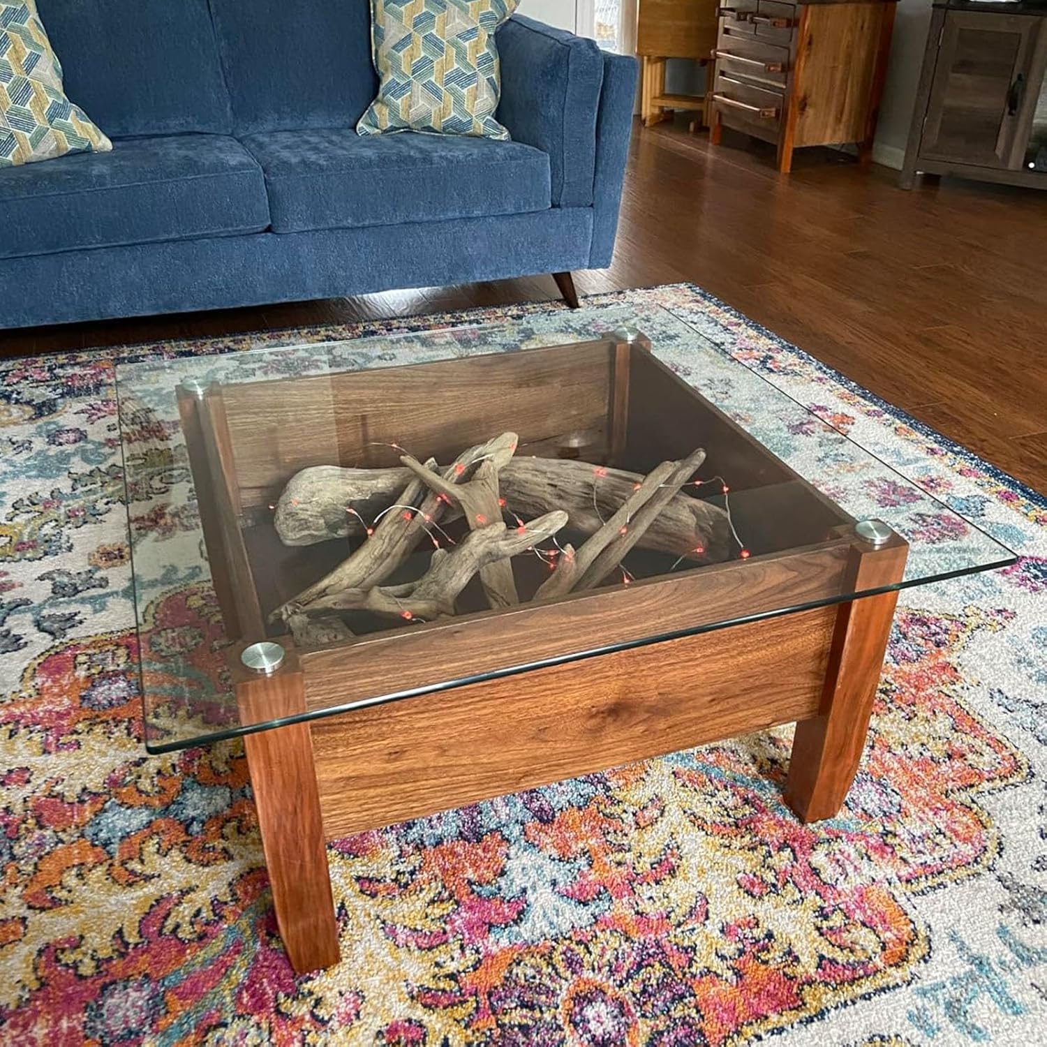 Rectangle 8mm Thick Tempered Glass Table Top Clear, Custom Cut Glass, Patio and Dining Table Clear Glass, for Standing Desk Frame, Floating Desk, Desktop Board for Home Office(100x55cm)