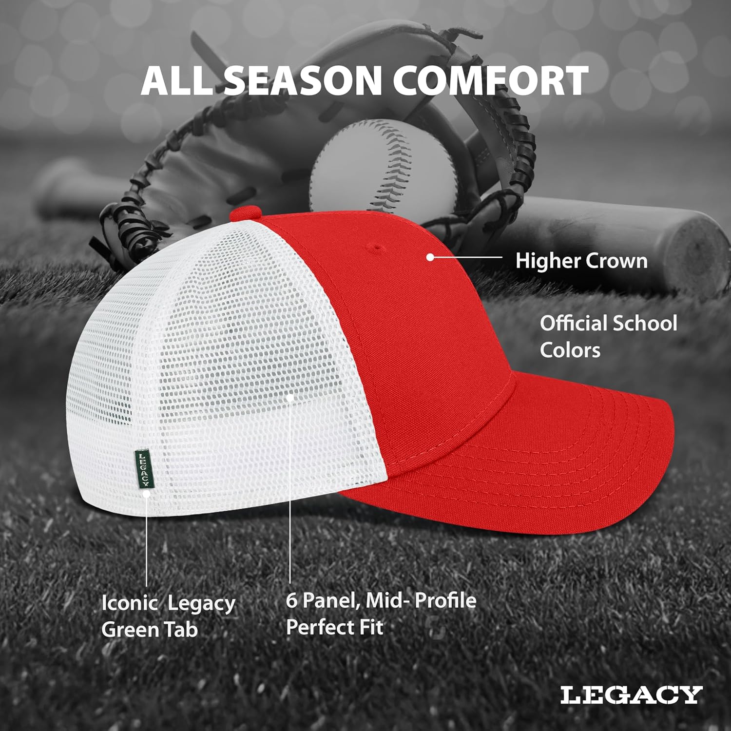 Legacy NCAA Unisex-Adult Mid-pro Snapback