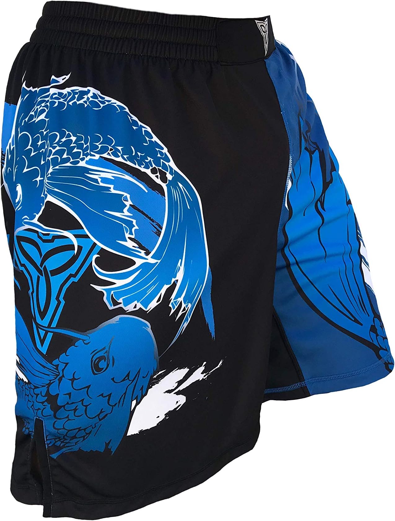 TRI-TITANS River Spirit Fight Shorts- MMA Wrestling Kickboxing (Adult XS: 28"-30")