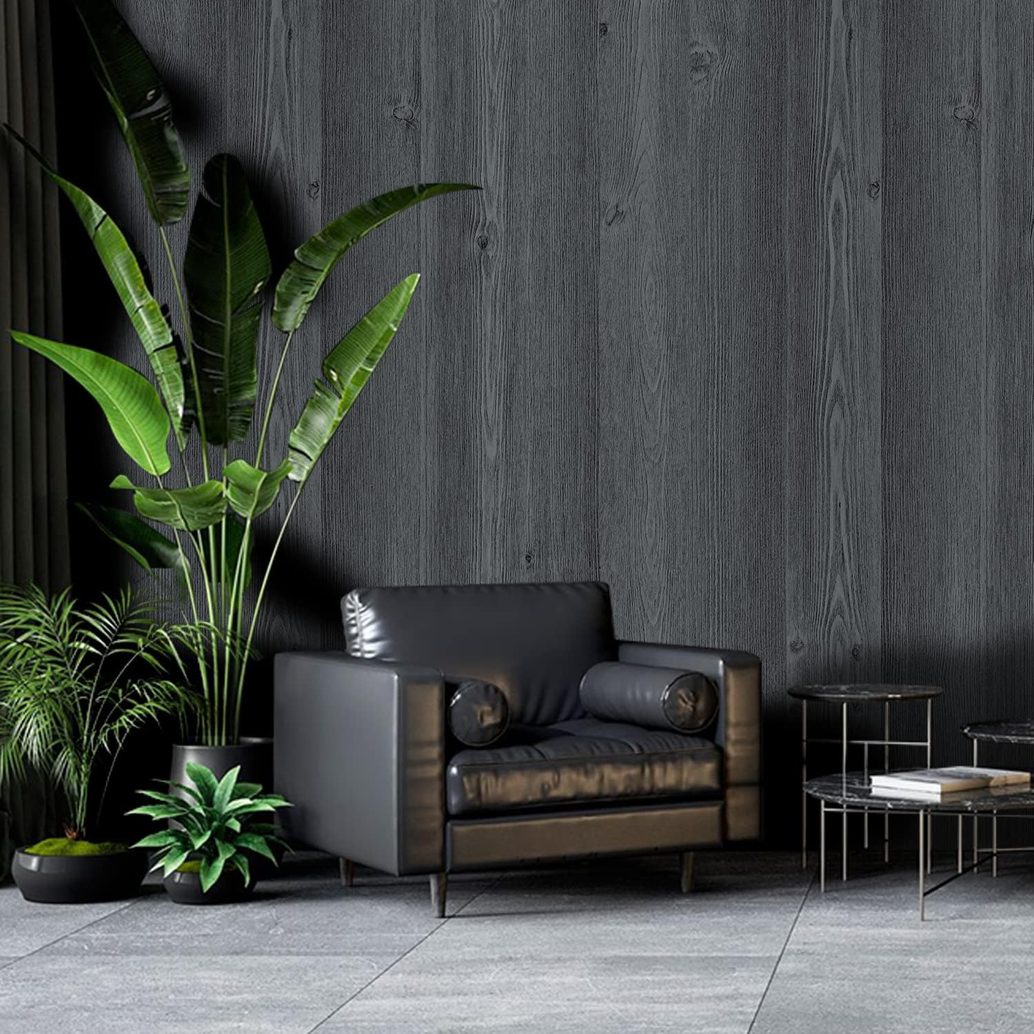 LiKiLiKi Wood Grain Contact Paper - Gray Peel and Stick Wallpaper for Countertops, Cabinets, Drawers - Self-Adhesive, Removable - Vinyl 15.7'' x 472''