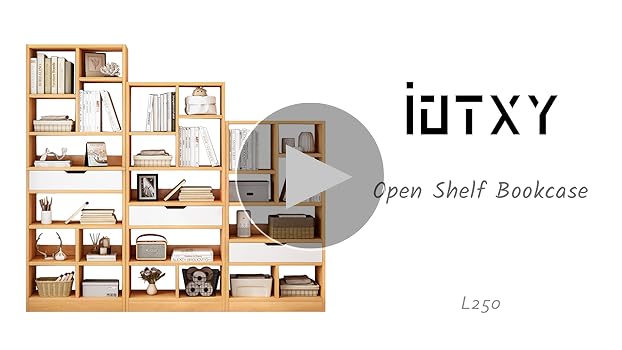 Amazon.com: IOTXY Wooden Open Shelf Bookcase - 71 Inches