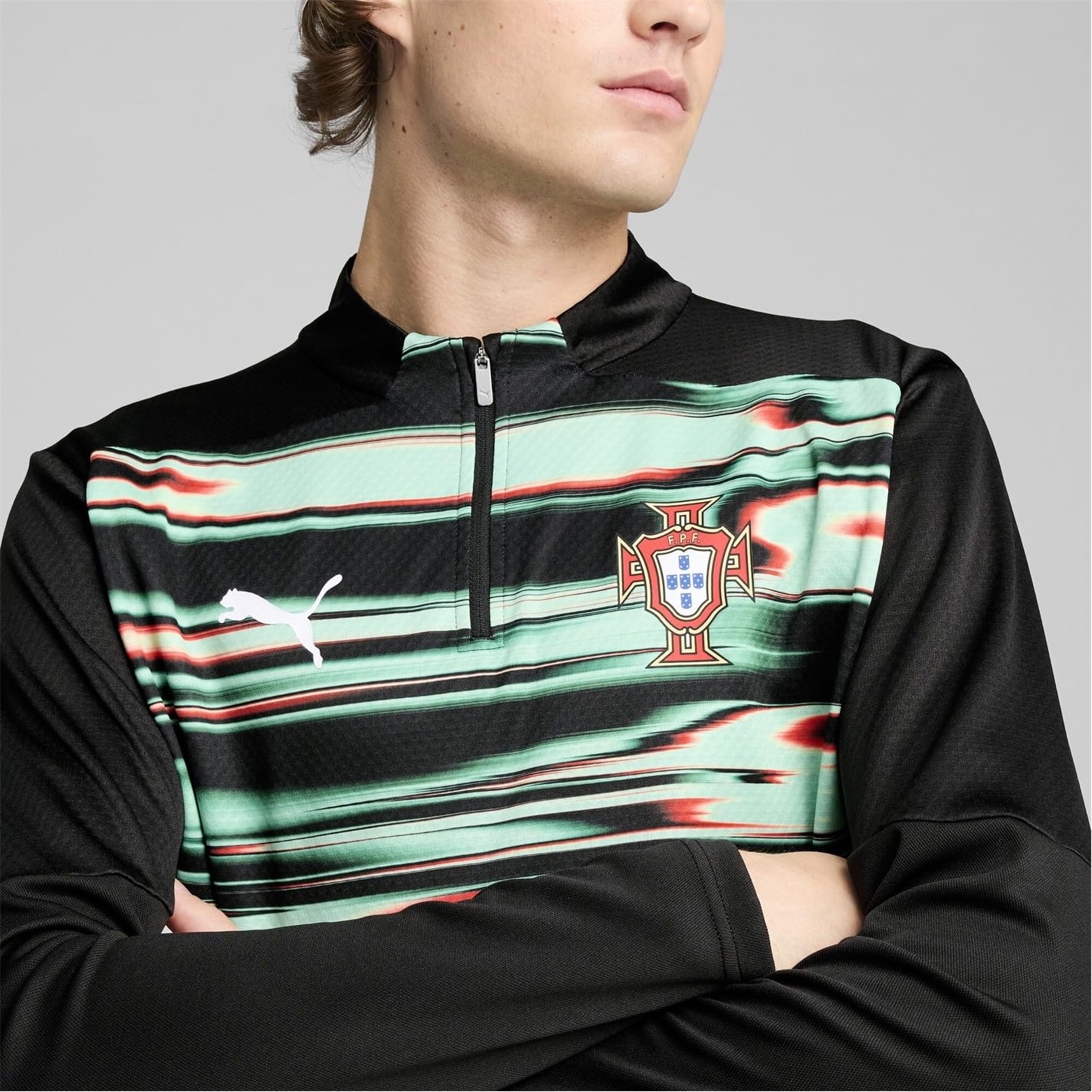 PUMA Portugal Prematch 1/4 Zip Sweatshirt 2025 Herren