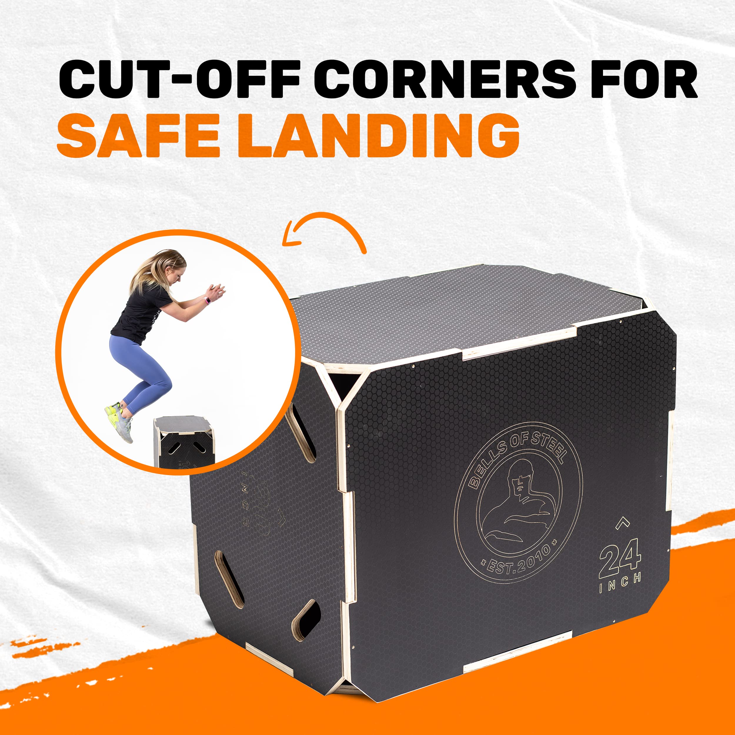 Amazon | Bells of Steel 3イン1 滑り止め木製プライオボックス 商業