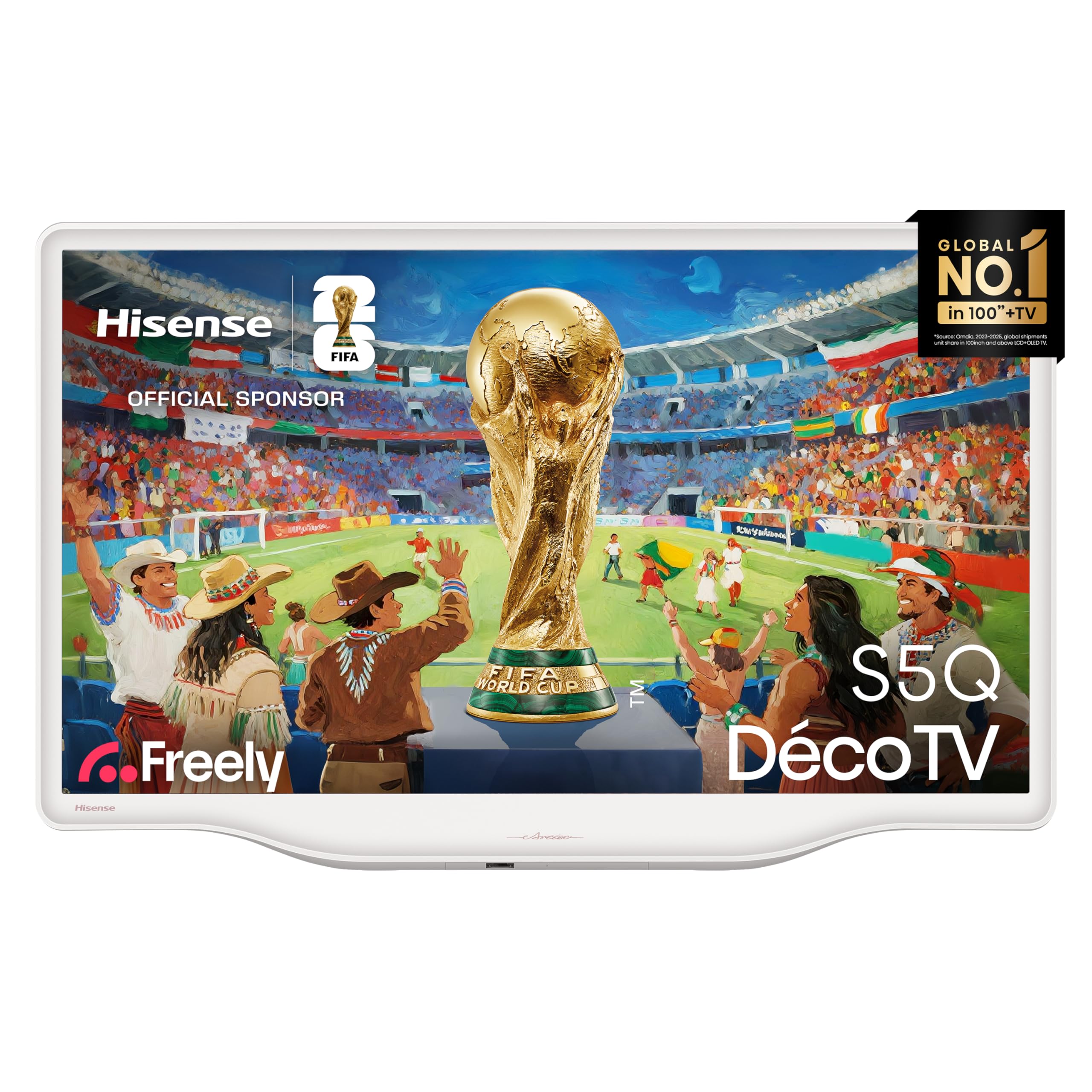 Hisense 32" Deco 32S5qtuk Smart Full Hd Hdr Led Tv With Freely - White, White