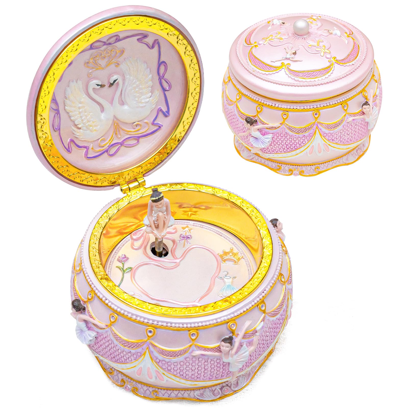 Amazon.com: Bowu Ballerina Girl Music Box Rotate Ballet Musical