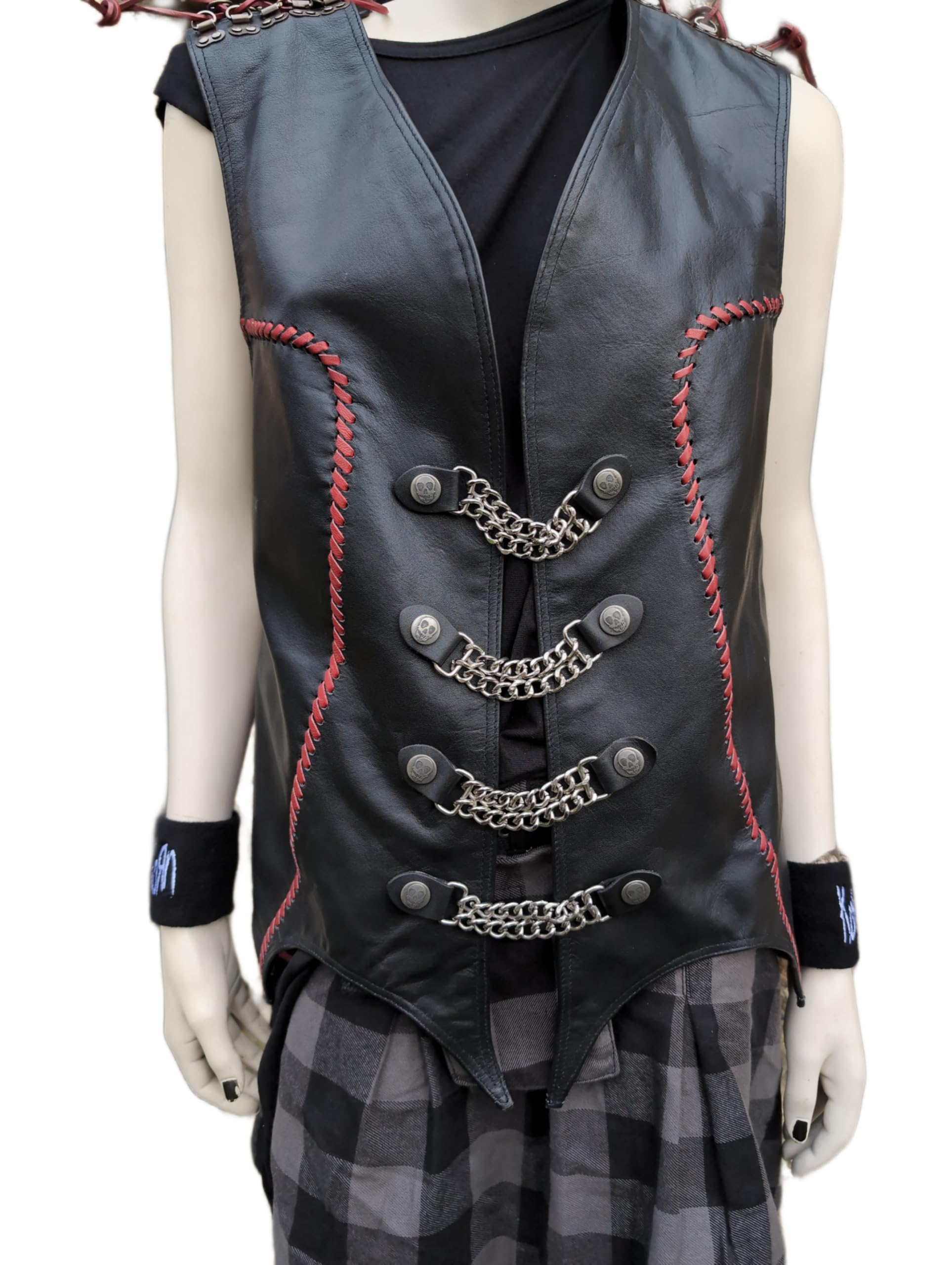 Original Clothes - Lederweste - UNISEX! - Demon Wings Weste - Dämonen Flügel Weste