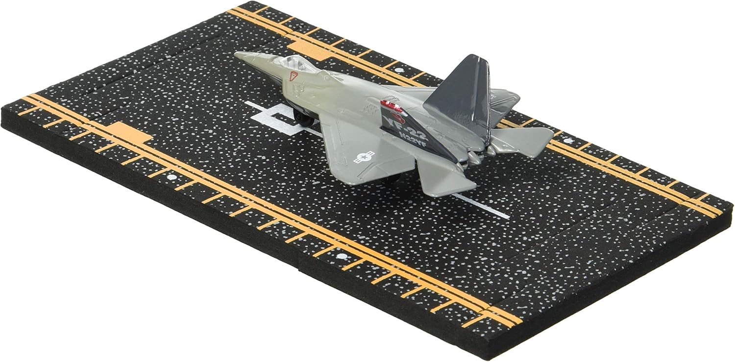 Hot Wings F-22 Raptor (military Markings) with Connectible Runway