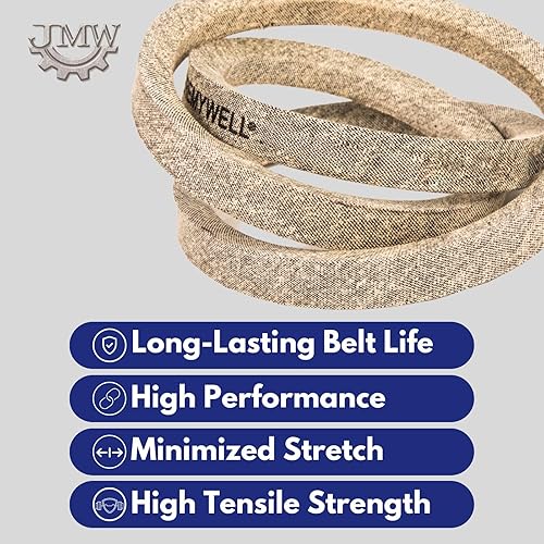 Miniatura 2 de Jeremywell Cinturón de cubierta de cortacésped fabricado con fibras de aramida GX20072 se adapta a John Deere LA100 LA105 LA110 LA115, 12 "x 103"