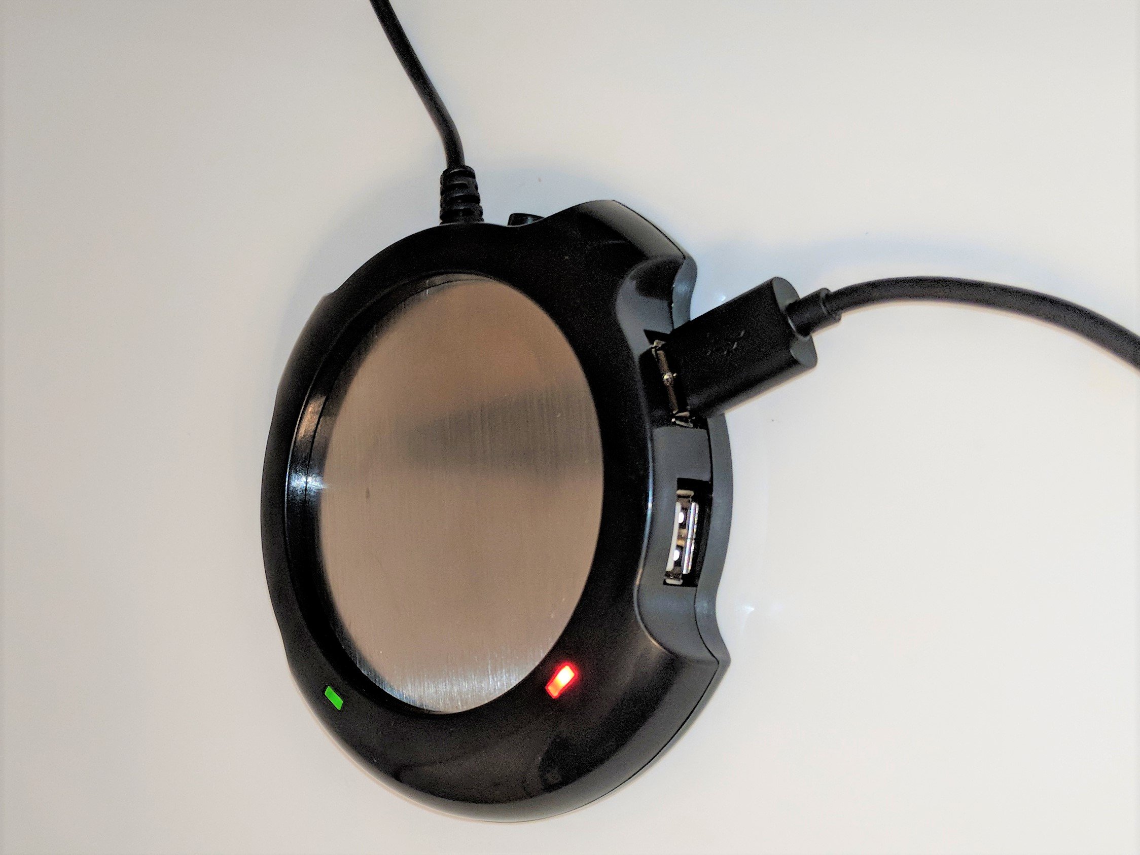 USB 2.0 Mug Warmer with 4-Port USB Hub