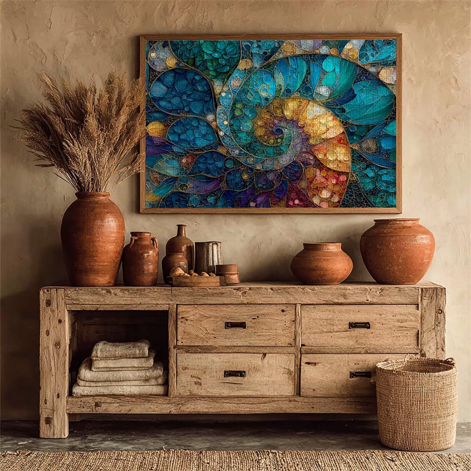 Puzzle 2000 elementów dla dorosłych abstrakcyjne, drewniane puzzle, 99 x 70 cm, dla mężczyzn, kobiet, starszych seniorów, części ściśle do siebie pasują, dekompresja, dekoracja ścienna, prezenty dla