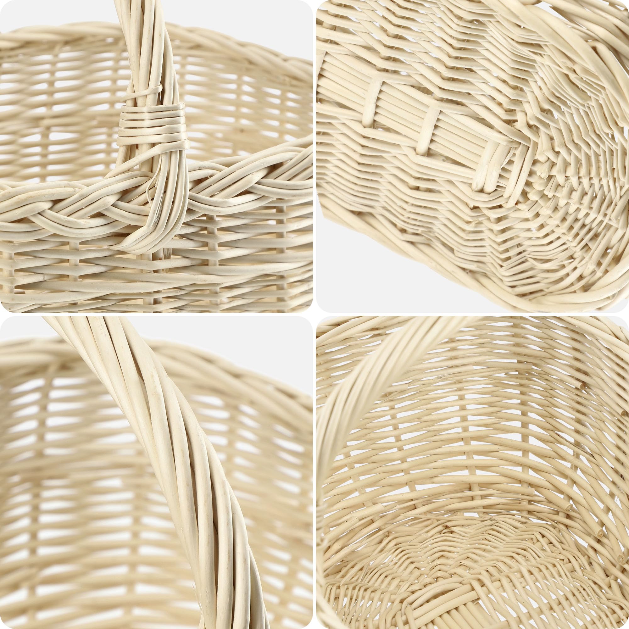 KADAX Weidenkorb - Ovaler Naturkorb Mit Henkel Für Einkauf, Picknick & Pilzesammeln