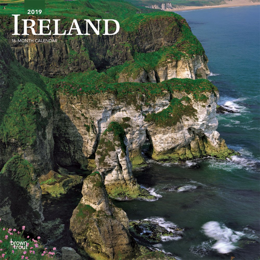 Ireland 2019 12 x 12 Inch Monthly Square Wall Calendar, Scenic Travel Dublin Irish (Multilingual Edition)
