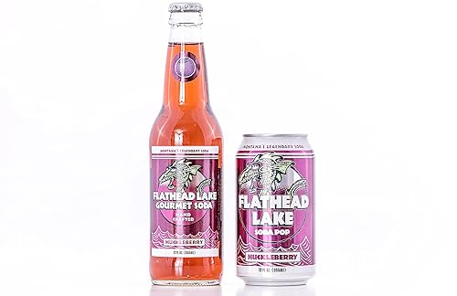 Miniatura 5 de Flathead Lake Soda Pop (latas de arándano) (paquete de 24)