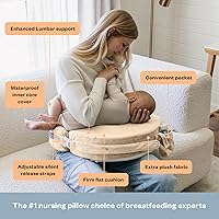 Vista 2 de My Brest Friend Super Deluxe Nursing Pillow - Enhanced Comfort & Ergonomic Breastfeeding Pillow for Ultimate Support For Mom & Baby - Adjustable and