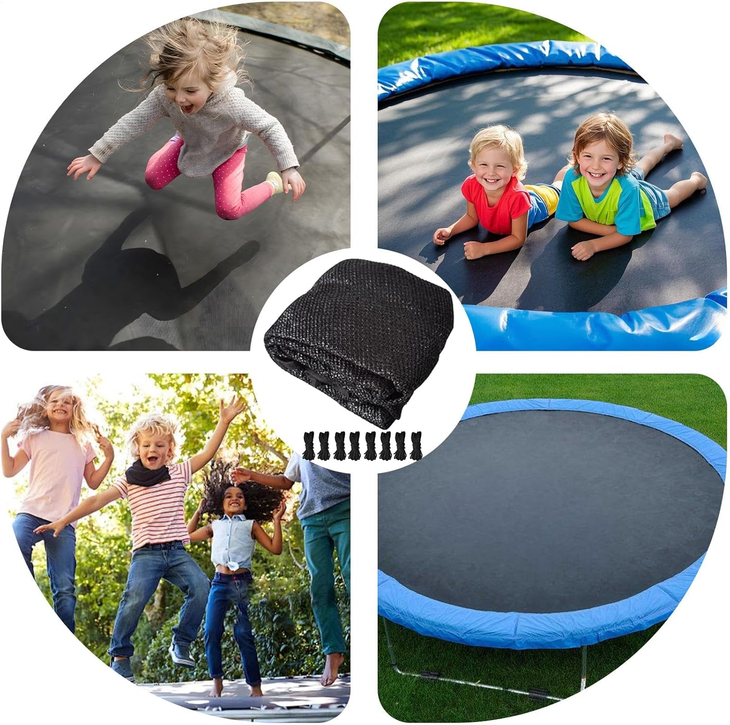 トランポリン用 日よけ カバー,日よけカバー | 日除け キャノピー 折りたたみ式 屋外 プレイグラウンド バックヤード