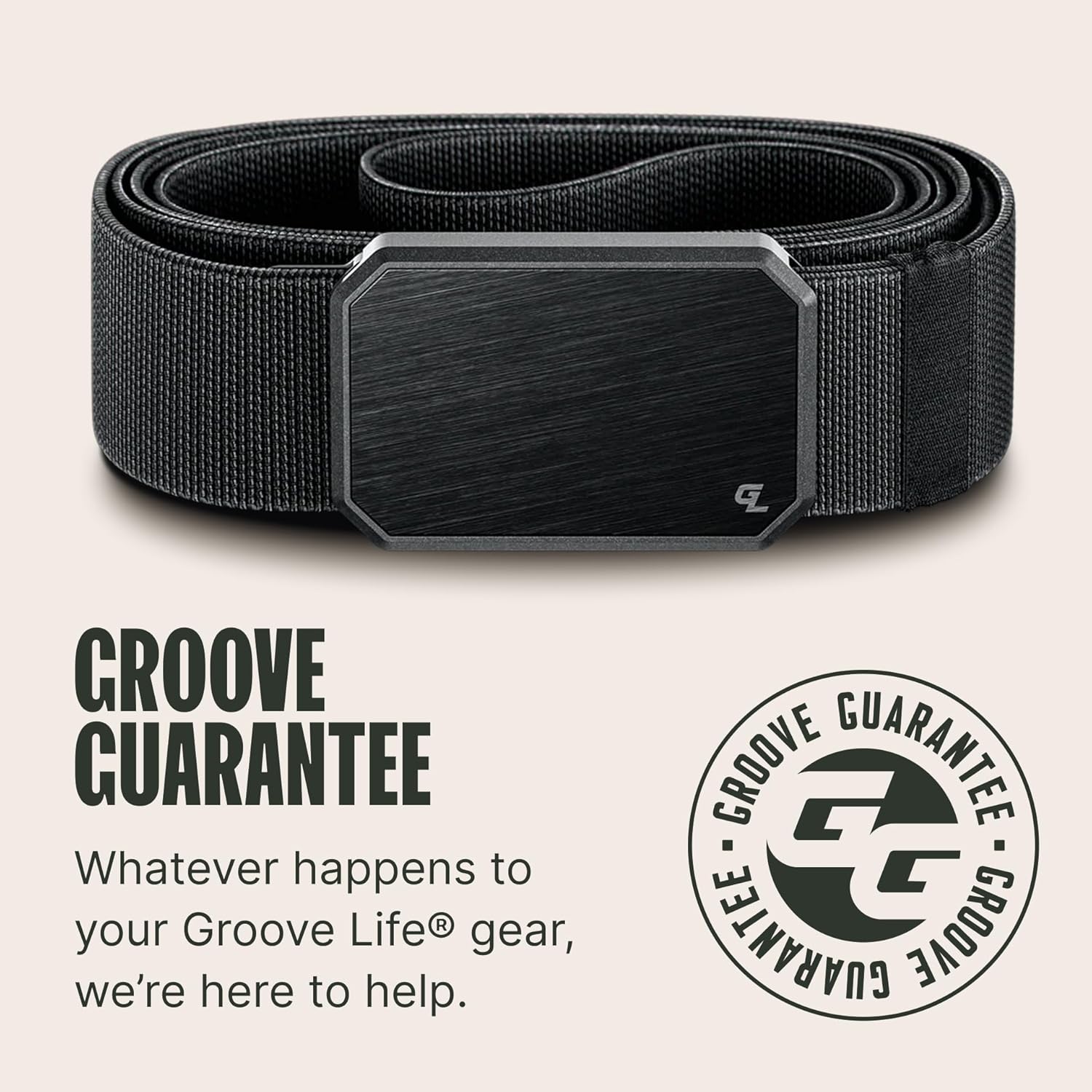 Groove Life Groove Belt OG - Men's Work Belt - Stretch Nylon, Magnetic Buckle, Adjustable, Comfortable, Tactical, EDC - Image 6