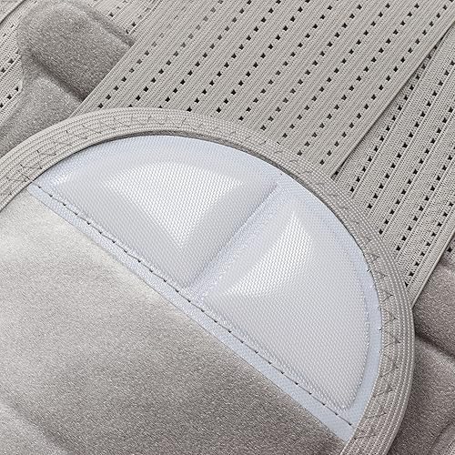 Miniatura 9 de Cinturón de apoyo de espalda para alivio del dolor de espalda, hernia de disco, ciática, escoliosis y más, diseño de malla transpirable, cinturón de