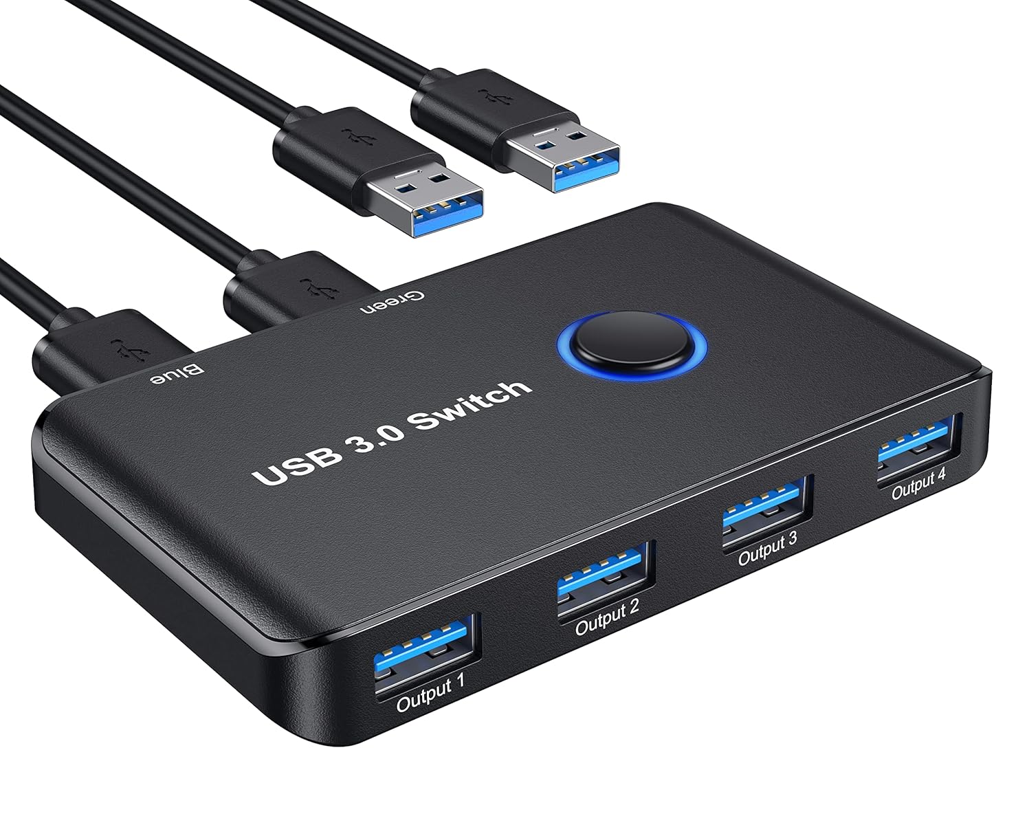 ABLEWE Interruptor USB 3 0 Conmutador USB 2 Computadoras Que