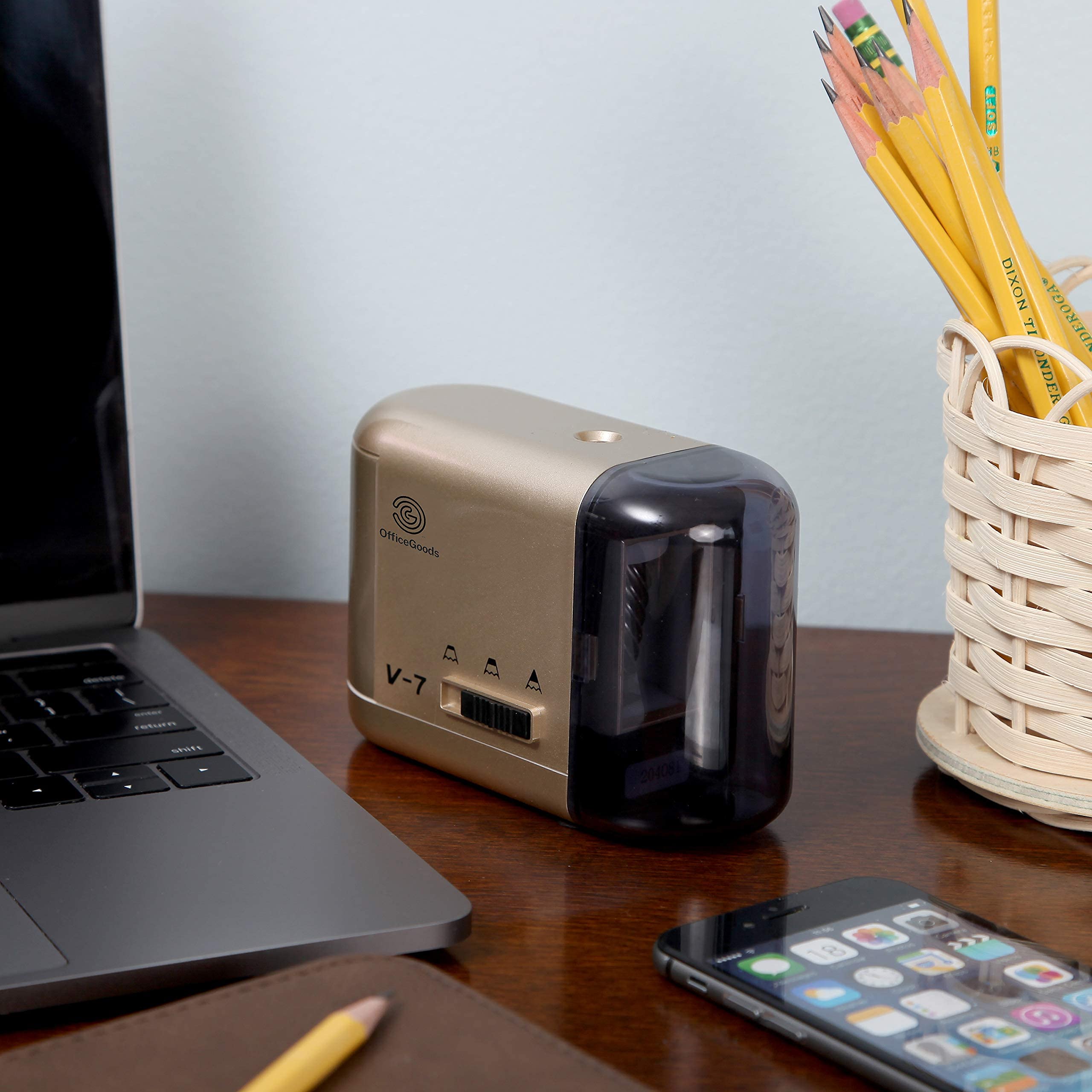 OfficeGoods Electric Pencil Sharpener Battery or Cord Powered