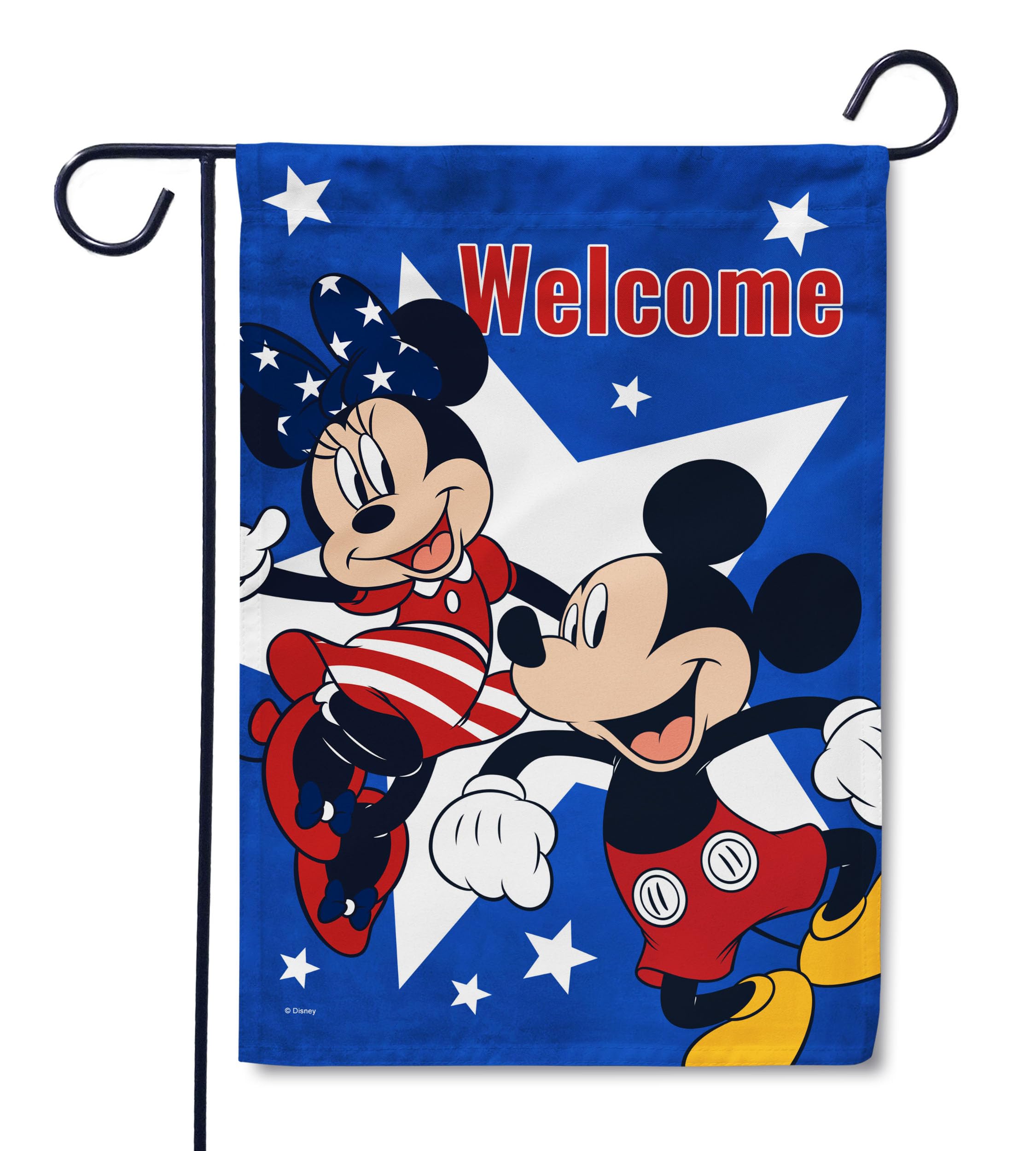 Amazon.com : Flagology.com, Disney Mickey and Minnie USA Welcome ...
