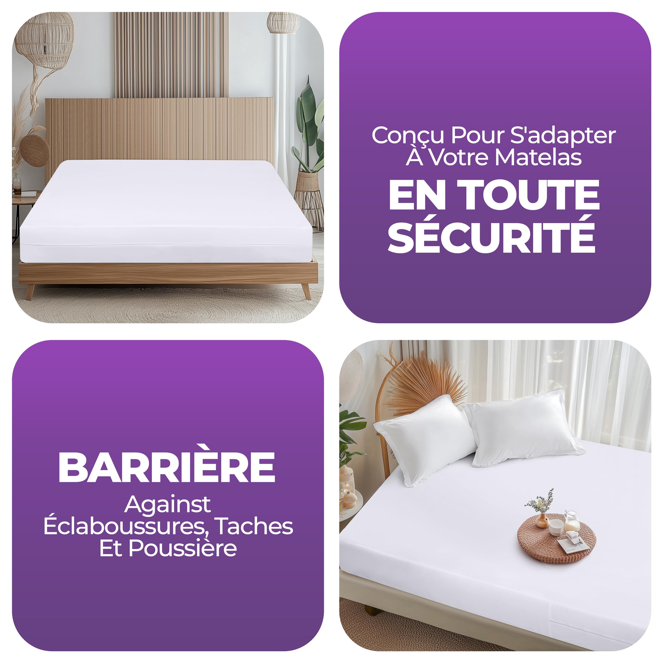 Utopia Bedding Hoogwaardige matrashoes met waterdichte ritssluiting