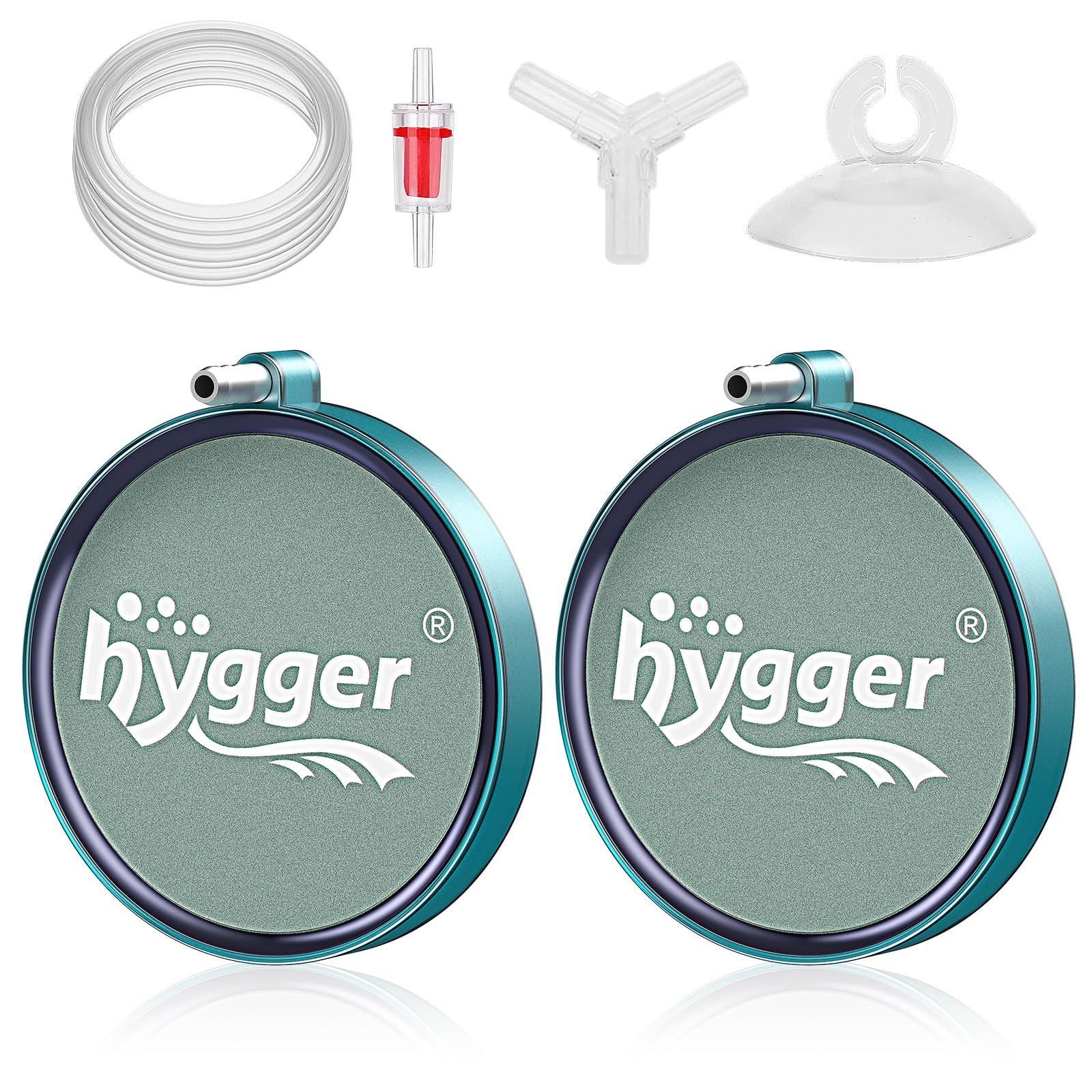 hygger Aquarium Air Stone 2 Inch 2 Pack, Fish Tank Bubbler Stone, Air Bubble Aerator Oxygen Diffuser, Air Pump Accessories for Aquariums, Fish Tanks, Hydroponics and Ponds 2-Piece 2 Inch