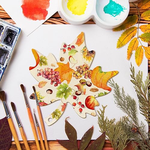 Miniatura 101 de Trébol de madera de gran tamaño de 7 pulgadas, adornos para el día de San Patricio para pintar, tréboles de madera en blanco en blanco, sin