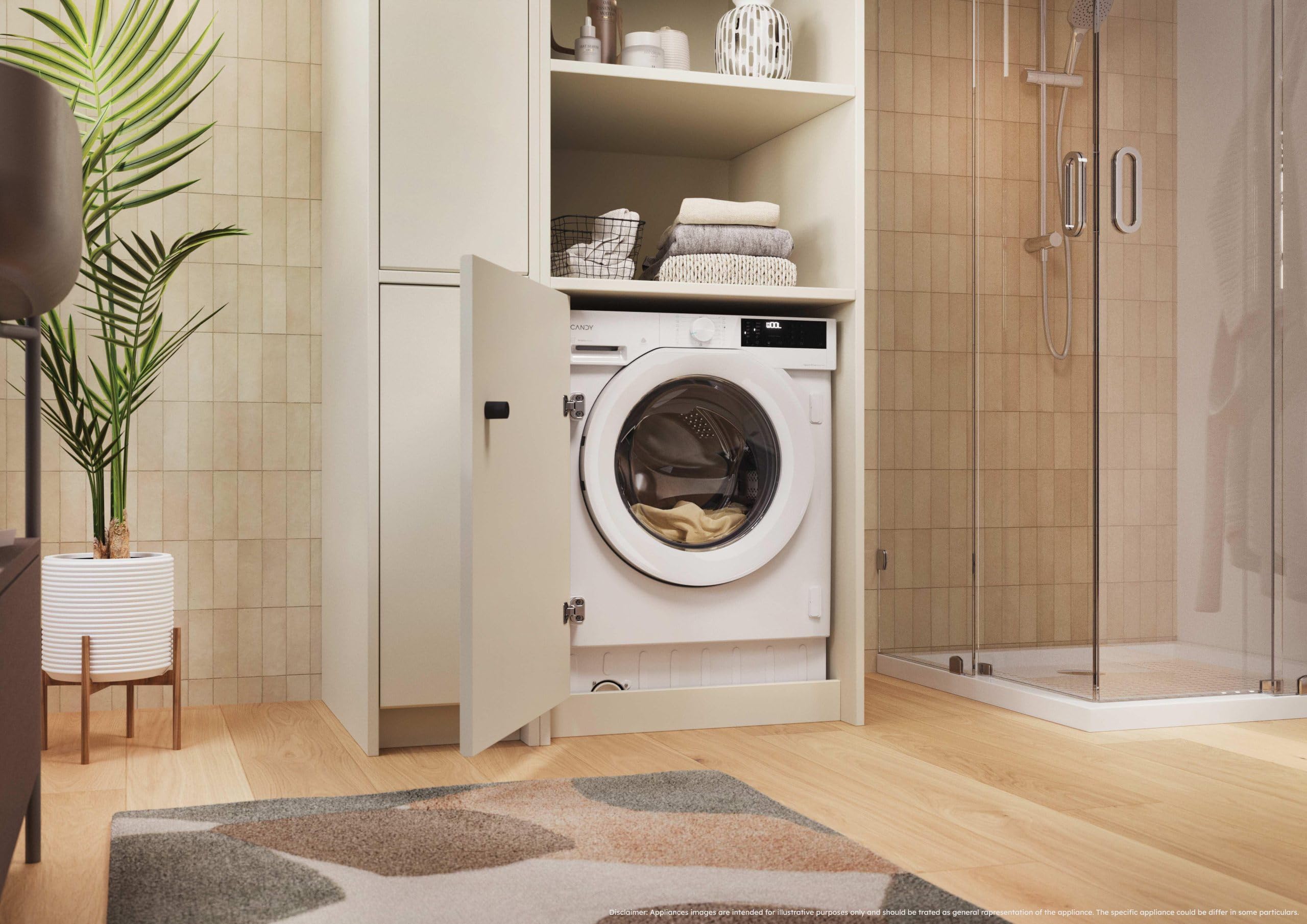 BC4S495M4D8-S - Lavasciuga da Incasso 9+5 Kg 1400 giri Wi-Fi Classe energetica D Profondità 53 cm