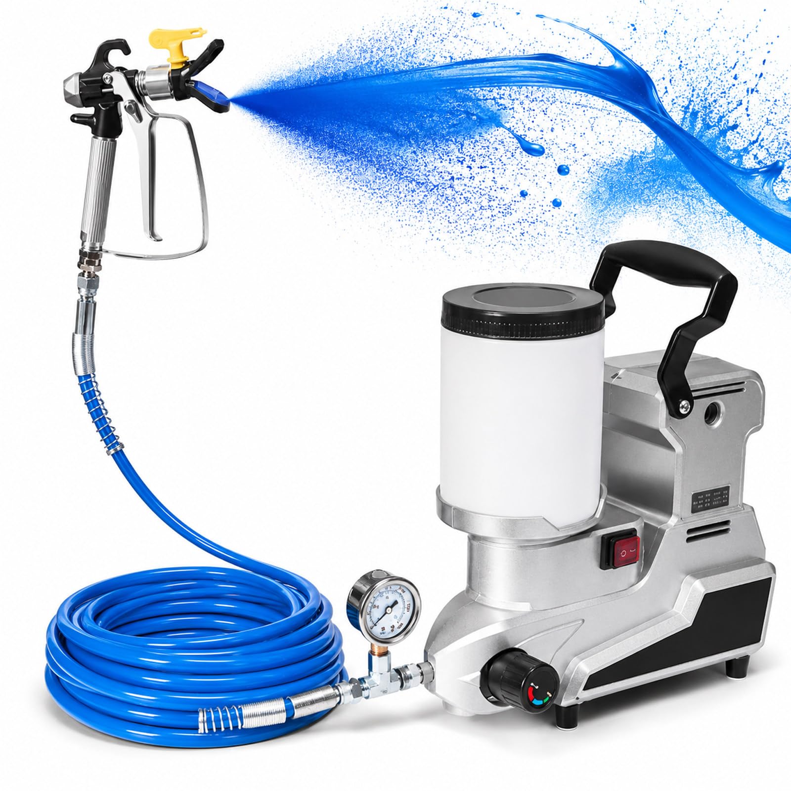 Agregat Malarski Airless 1600W, 2,5 L/min, Wąż 5m & Dysza 517