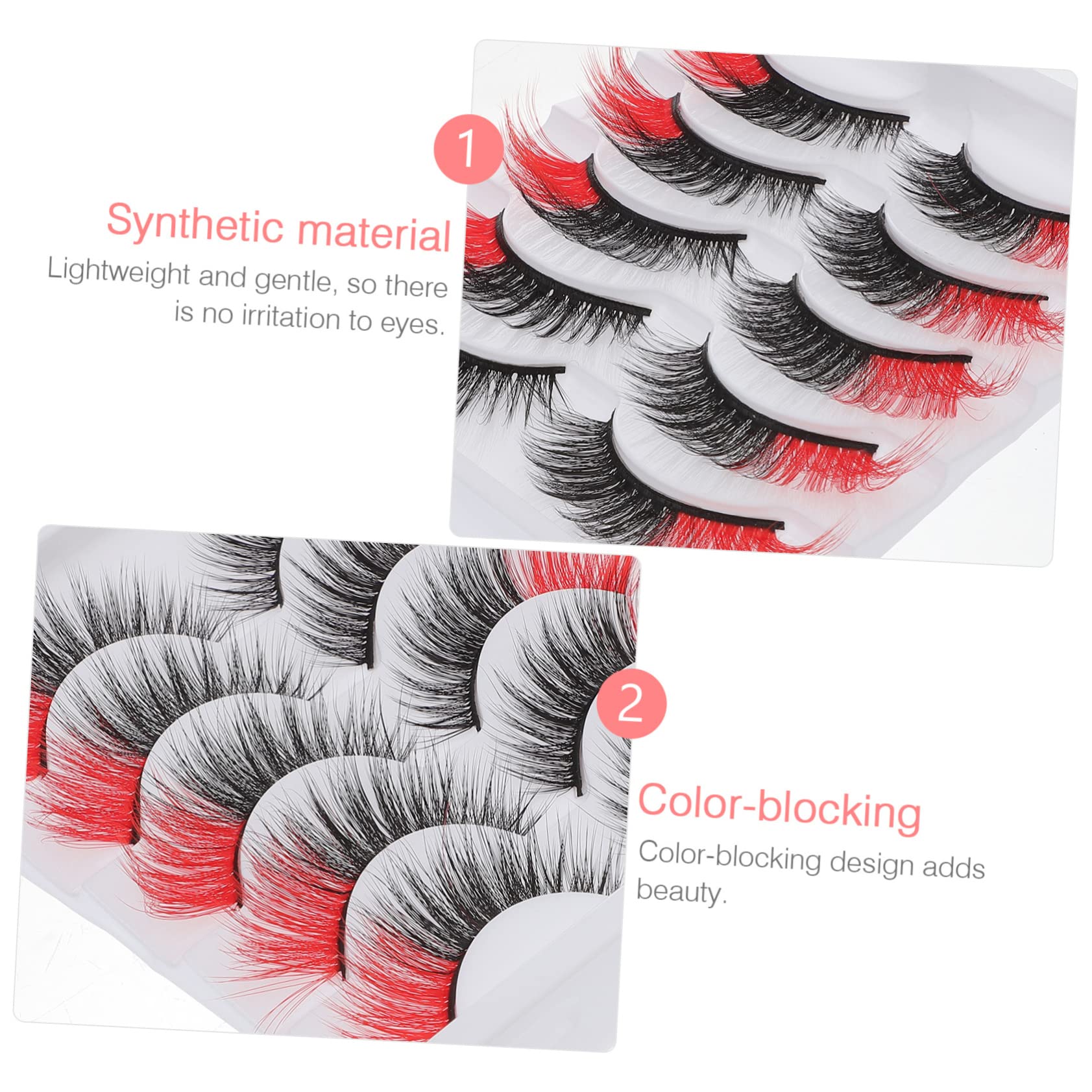 5 Set Di Ciglia Finte Naturali Set Di Extension Per Ciglia Con Delicate Extension in Scatola 5 Paia*5